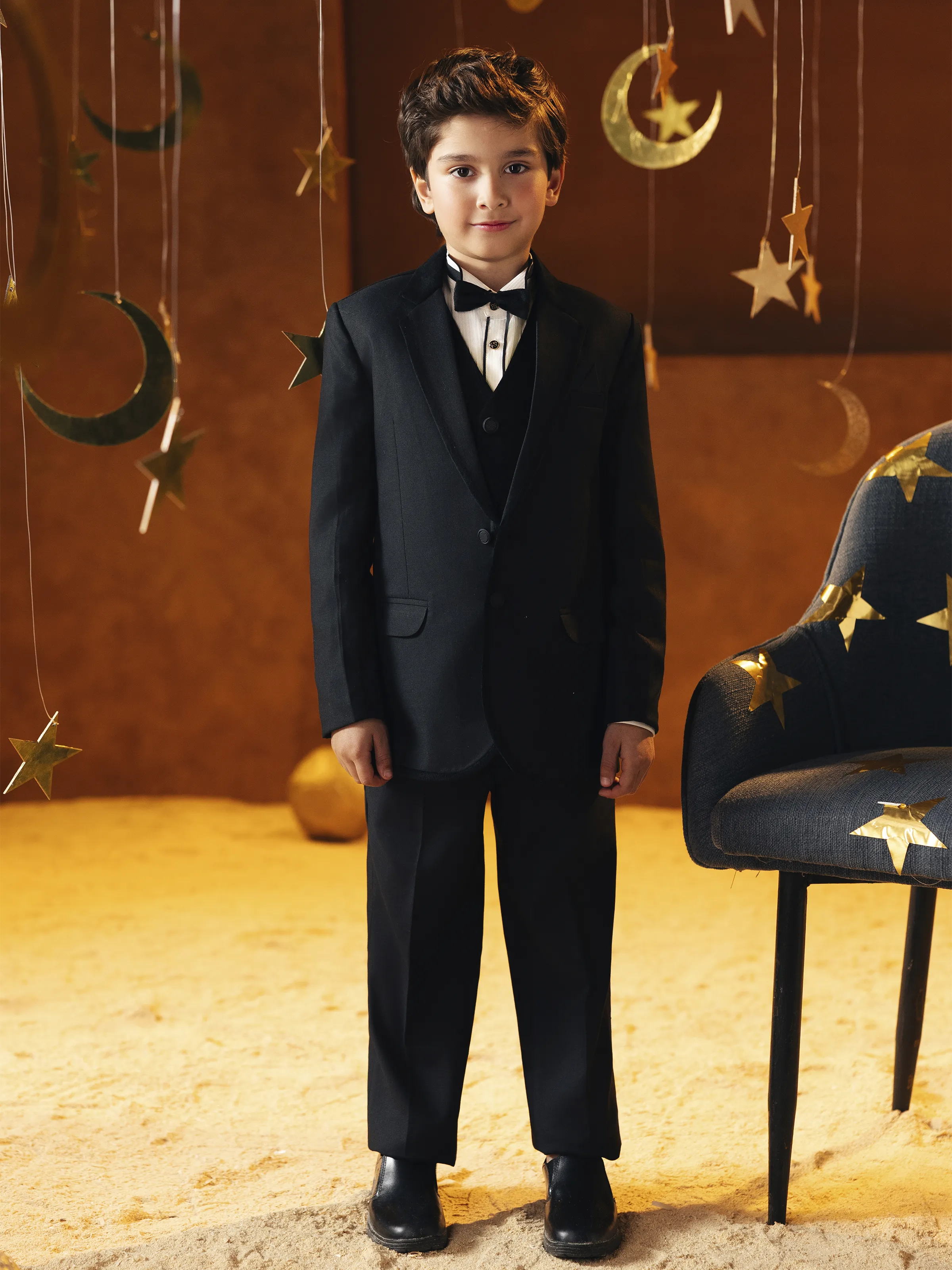 Boy's Black Coat Pant - EBTCPC5-4513
