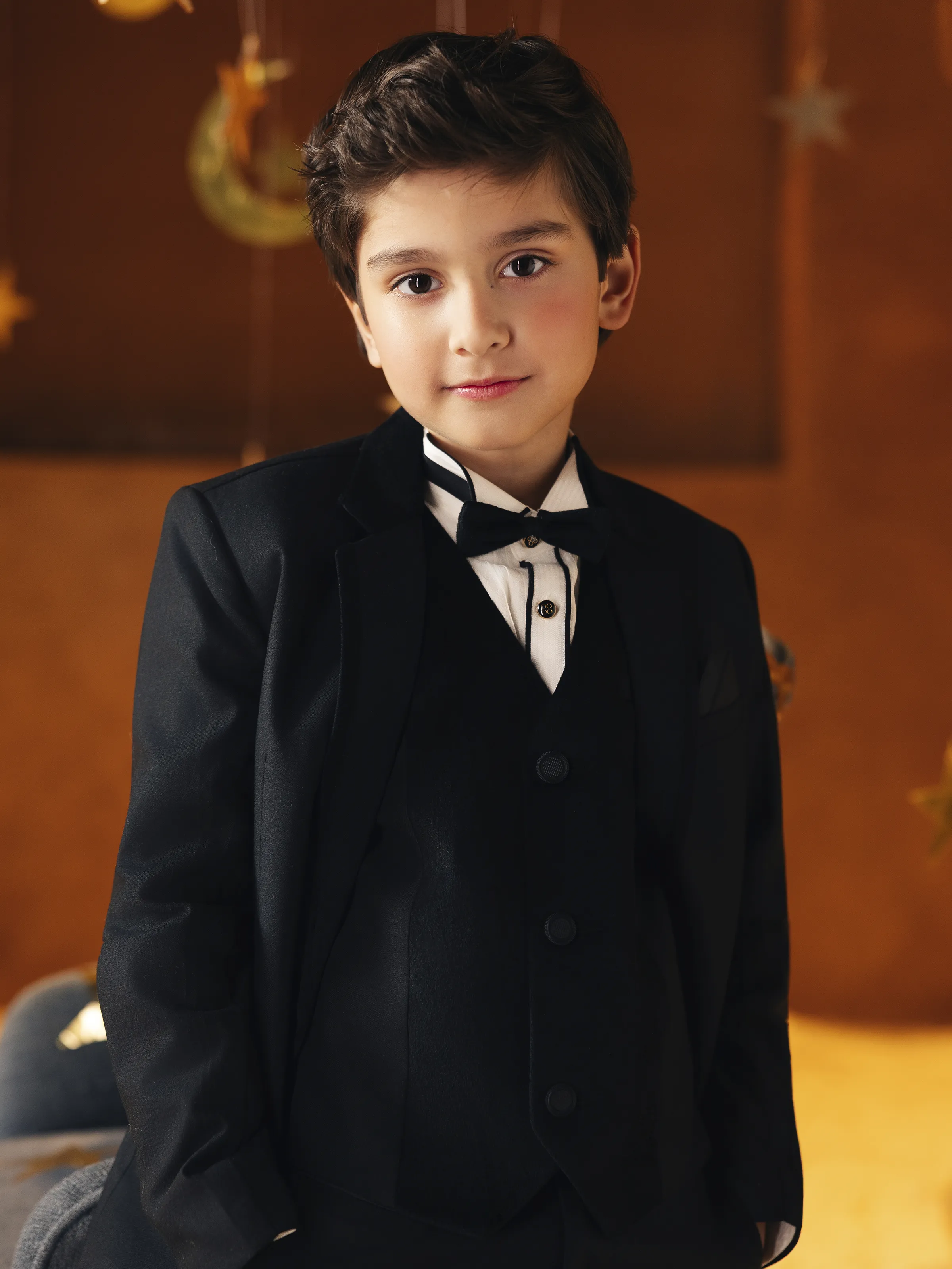 Boy's Black Coat Pant - EBTCPC5-4513 - Image 2