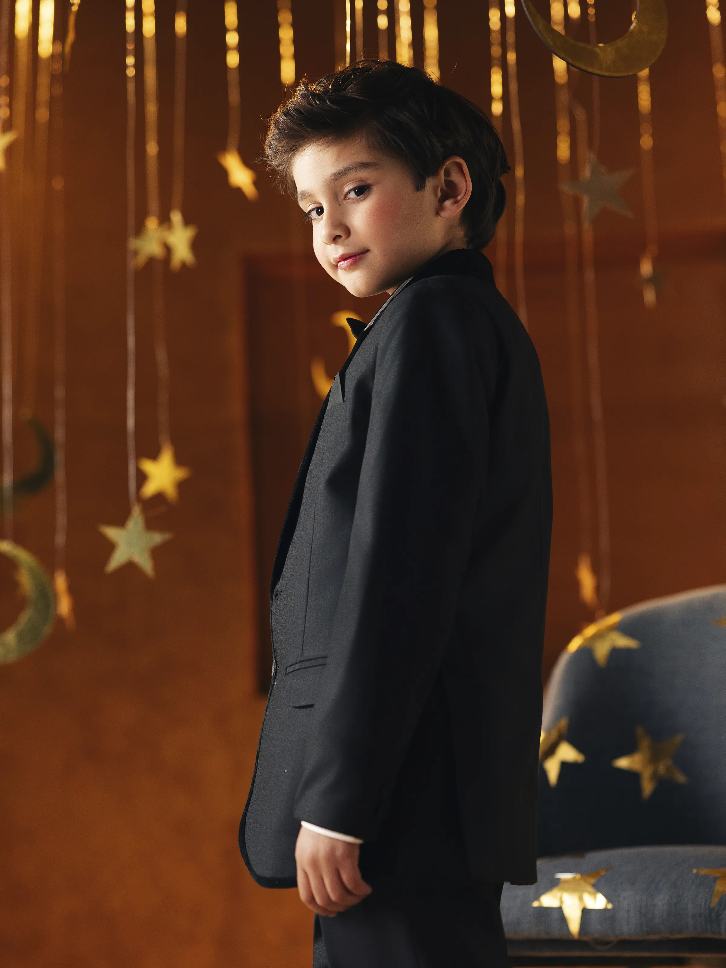Boy's Black Coat Pant - EBTCPC5-4513 - Image 3