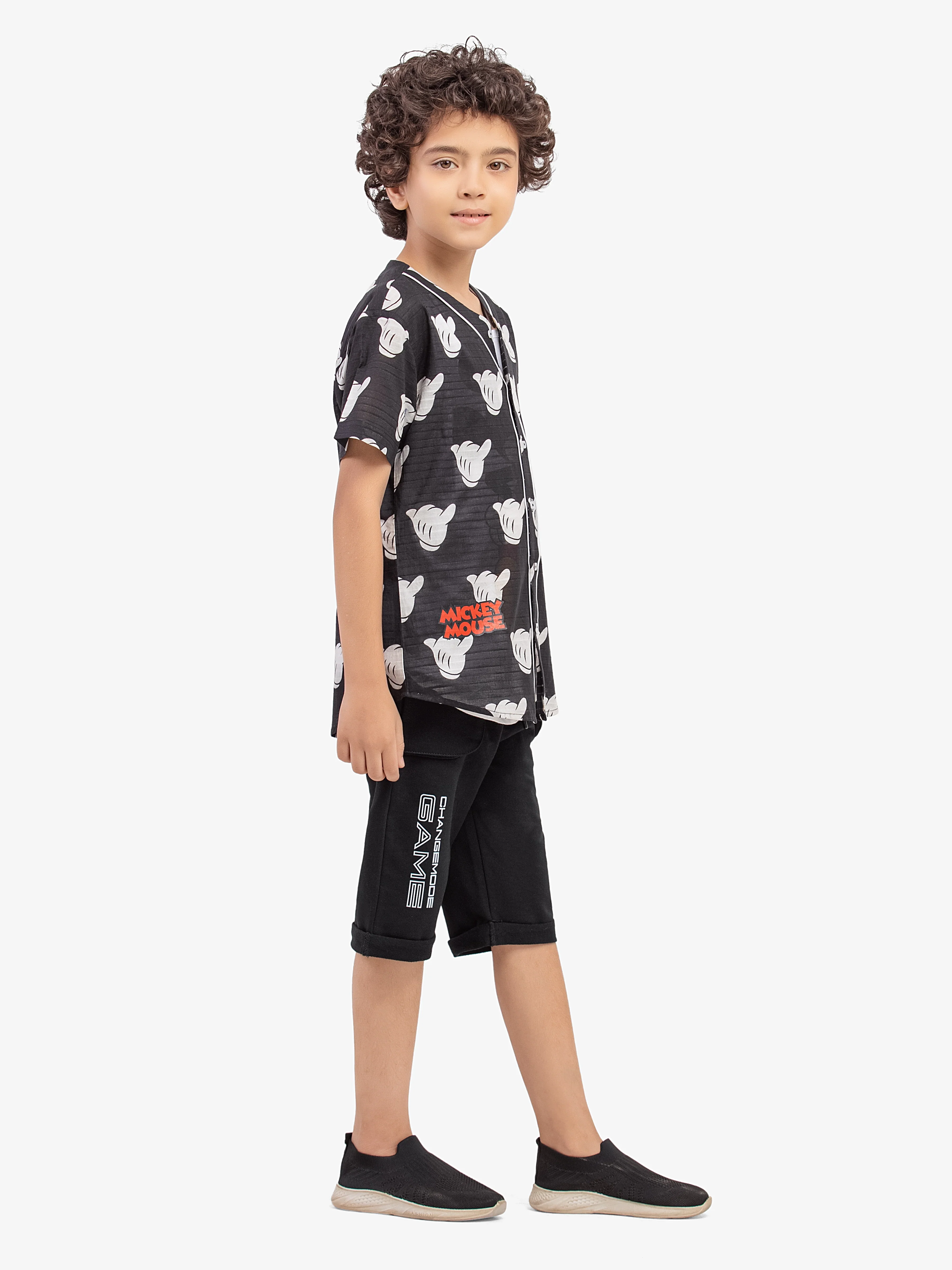 Boy's Black & White Shirt - EBTS5-27636-2P - Image 3