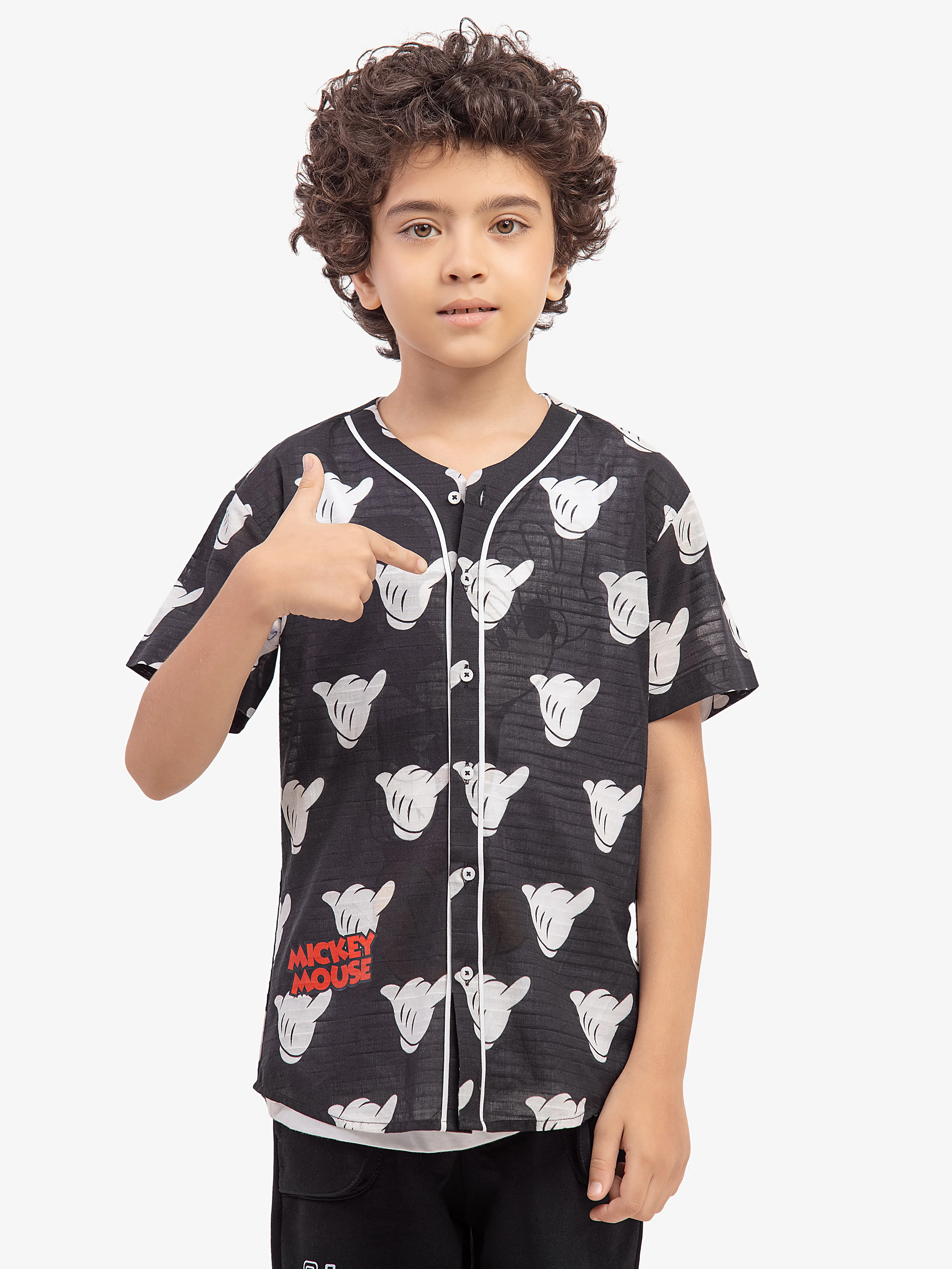 Boy's Black & White Shirt - EBTS5-27636-2P - Image 4