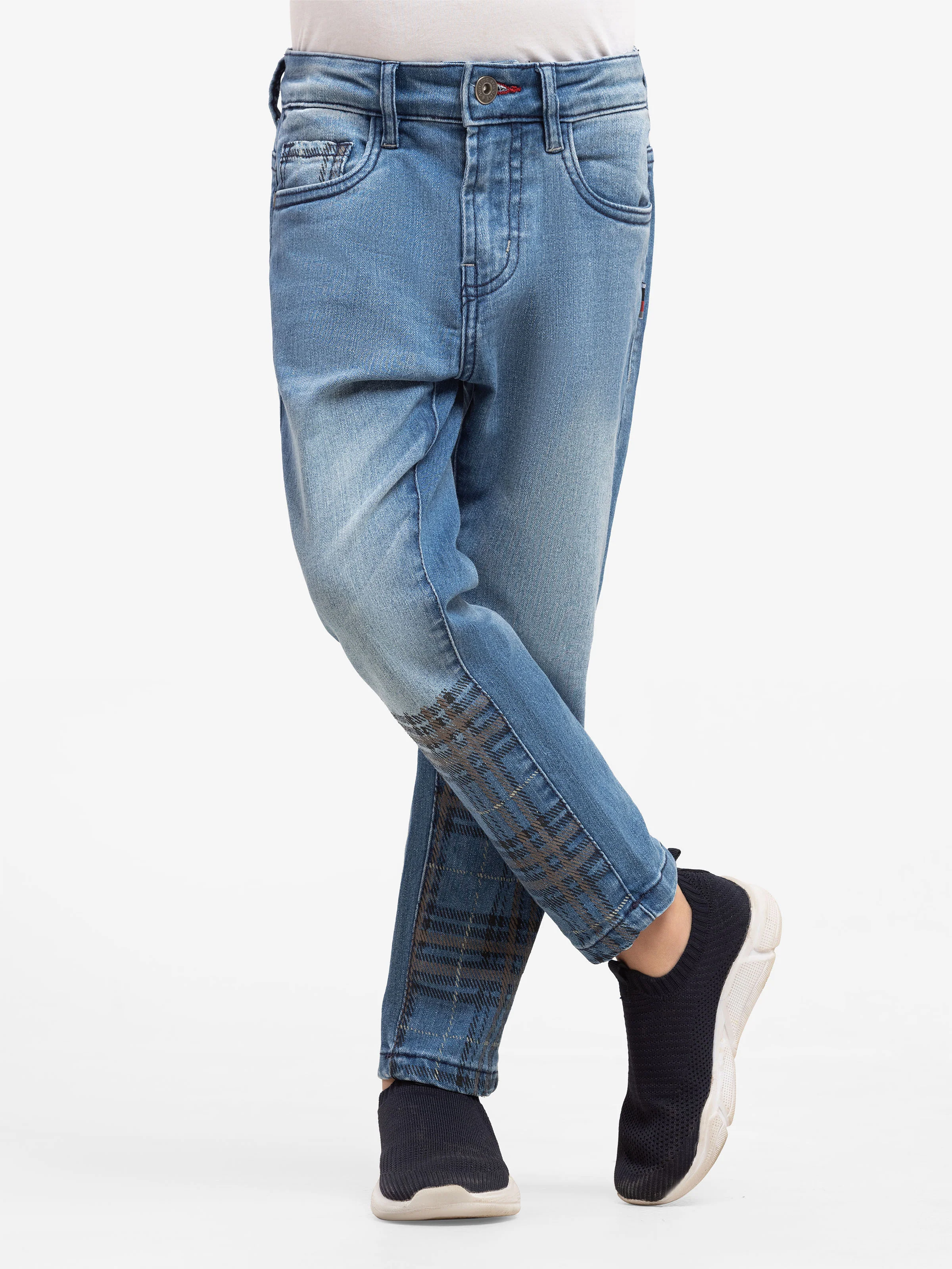 Boy's Blue Denim Pant - EBBDP5-044