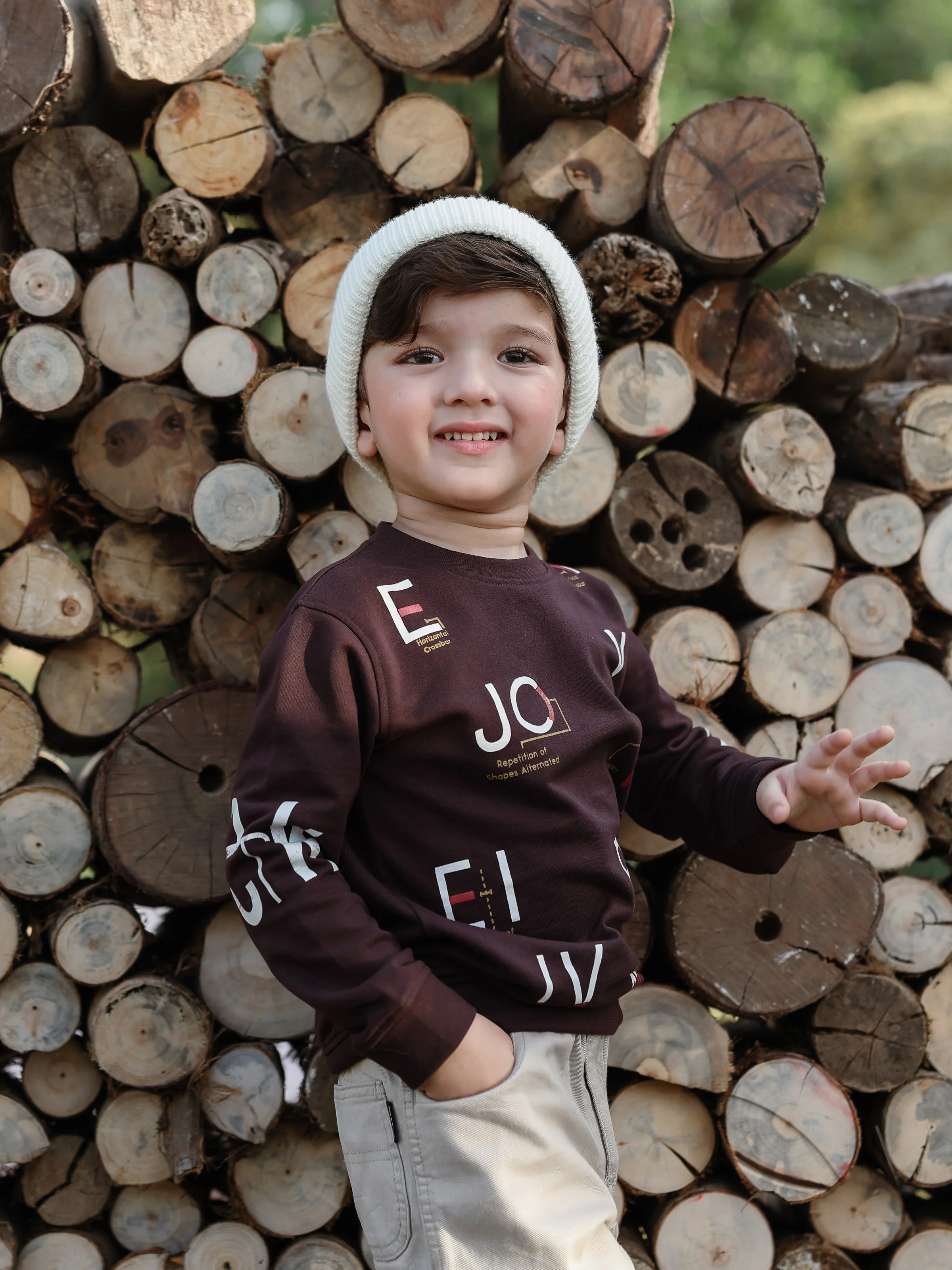 Boy's Deep Plum Sweatshirt - EBTSS5-025 - Image 2
