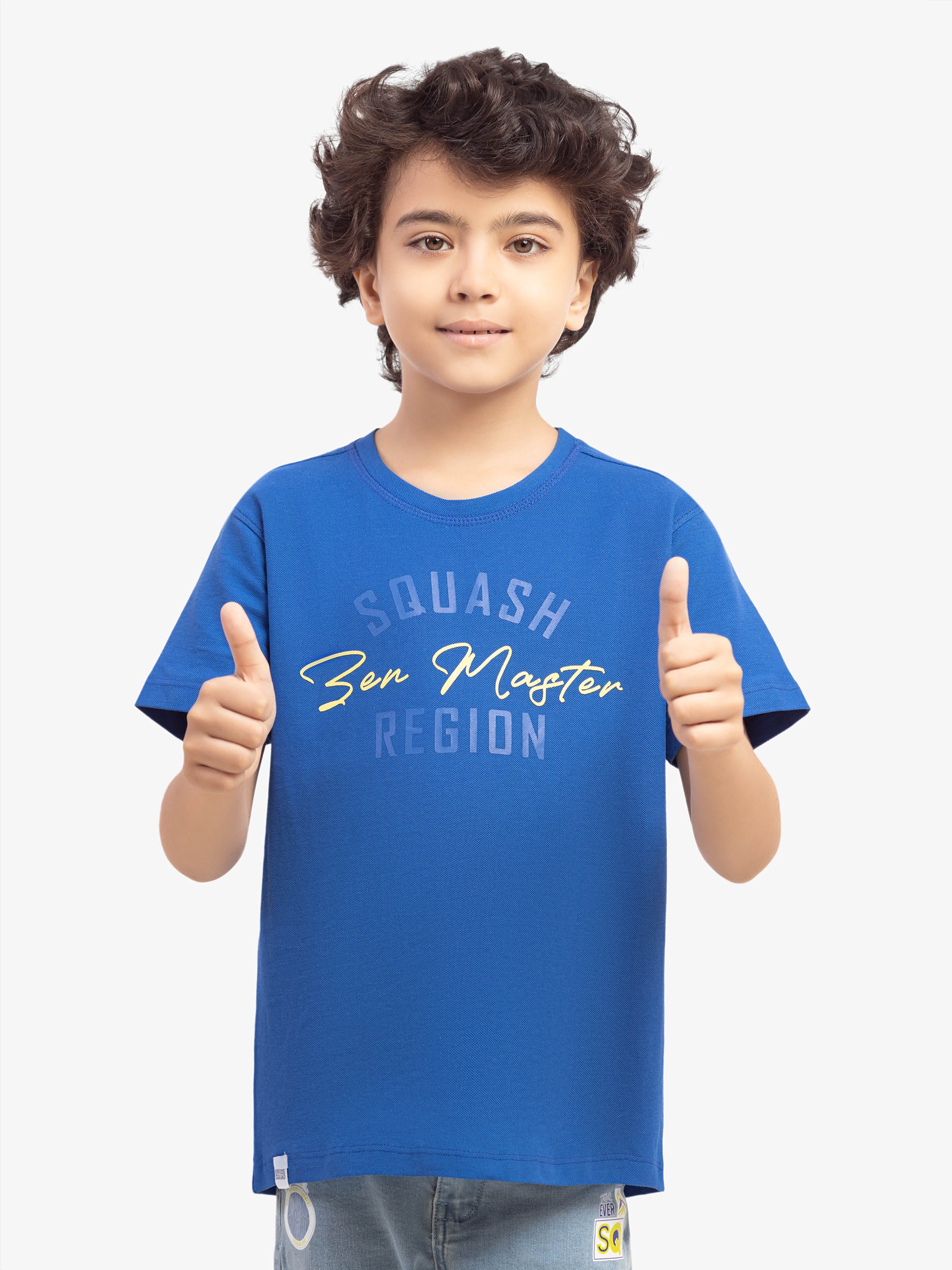 Boy's Electric Blue T-Shirt - EBTTS5-036