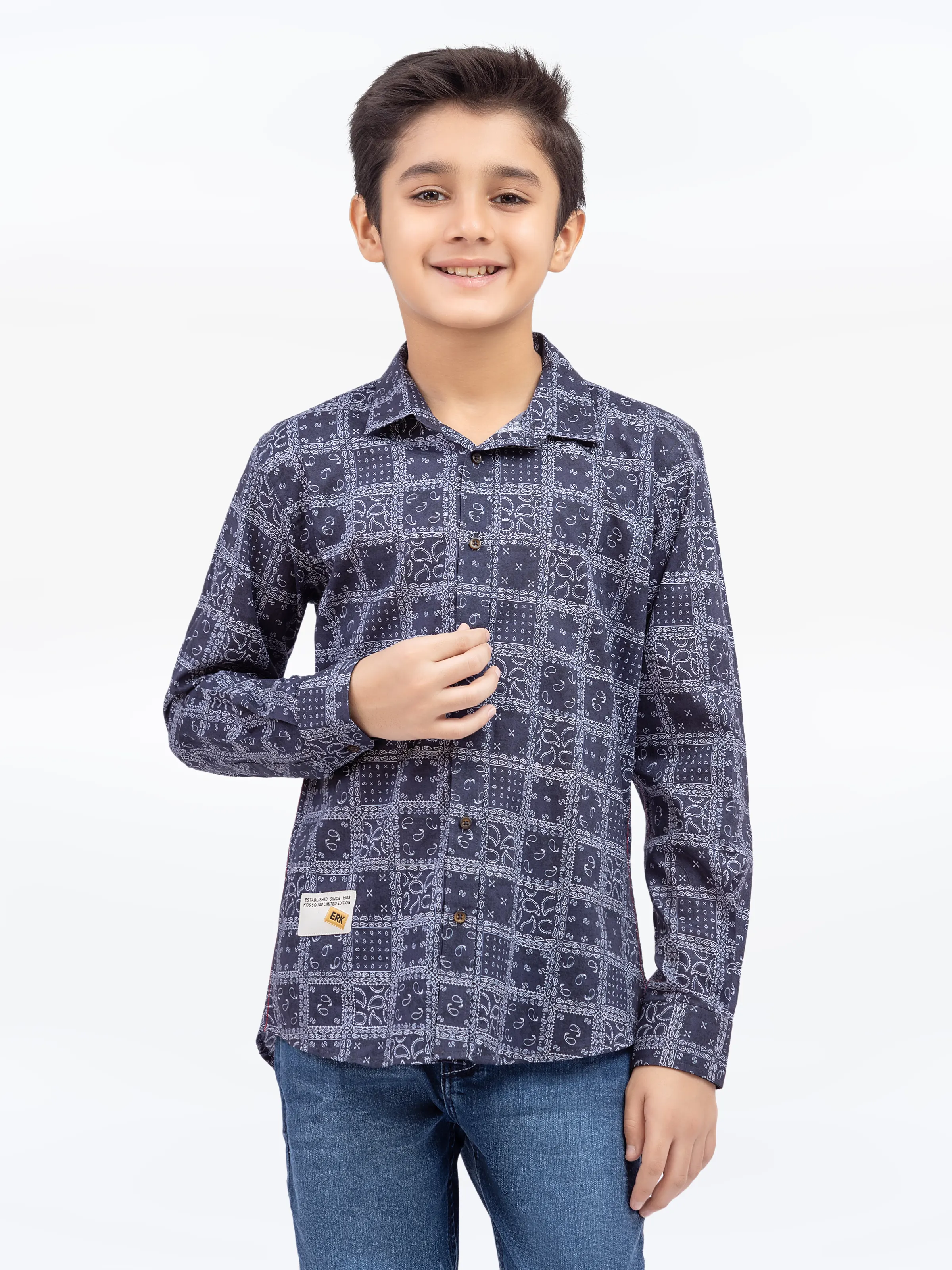 Boy's Navy Shirt - EBTS5-27634