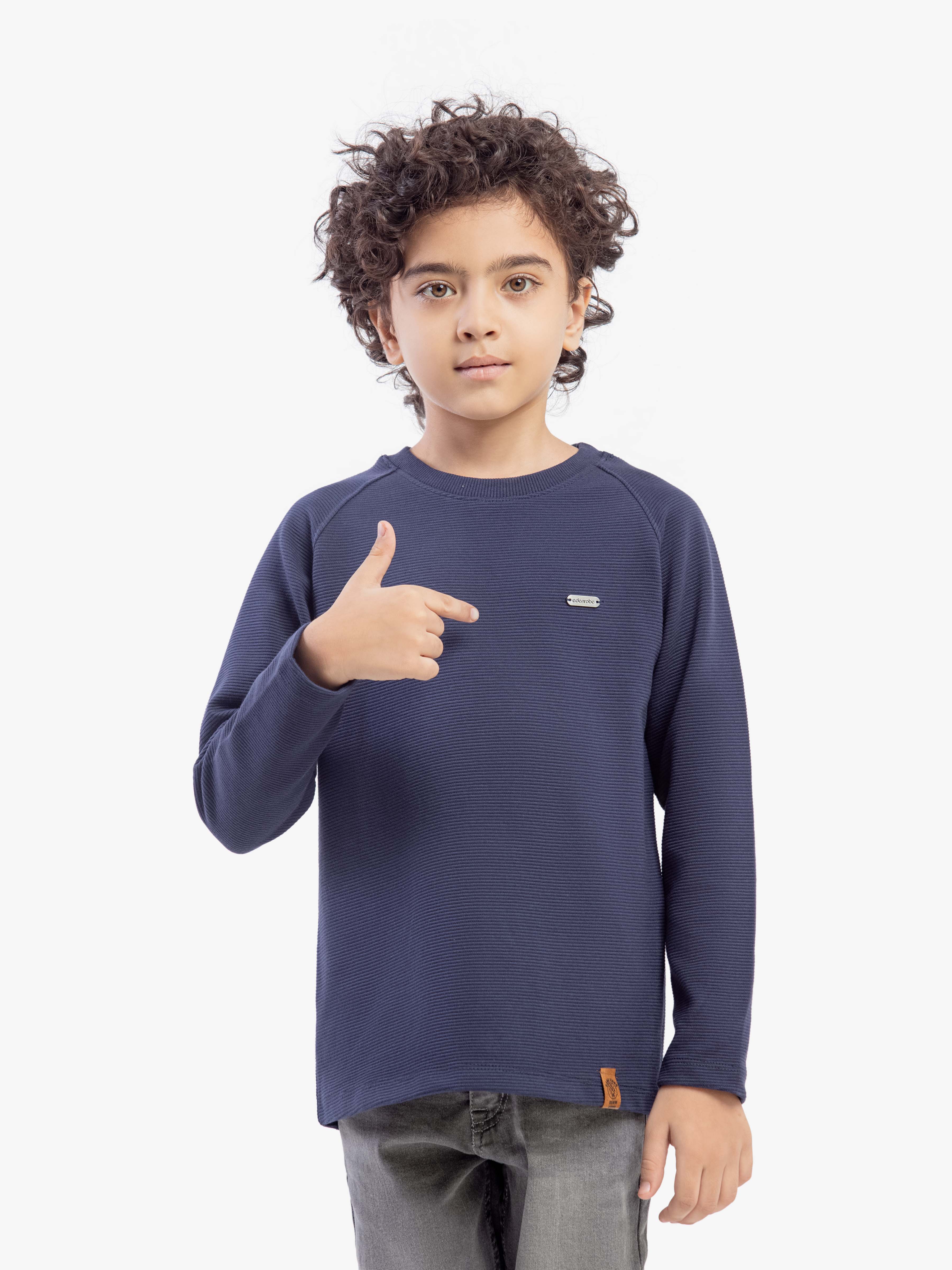 Boy's Navy Sweatshirt - EBTSS5-001