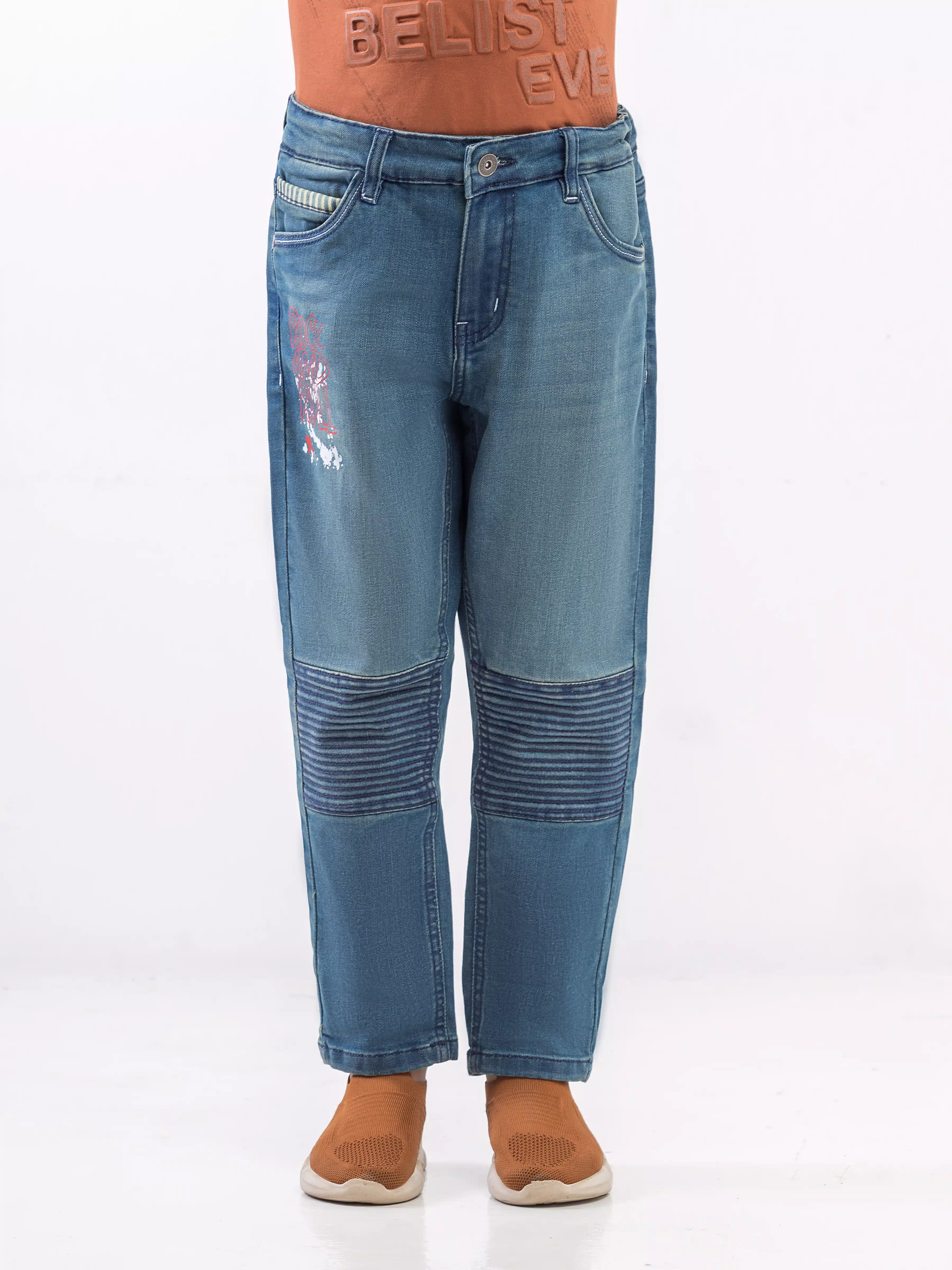 Boy's Tint Blue Denim Pant - EBBDP6-003
