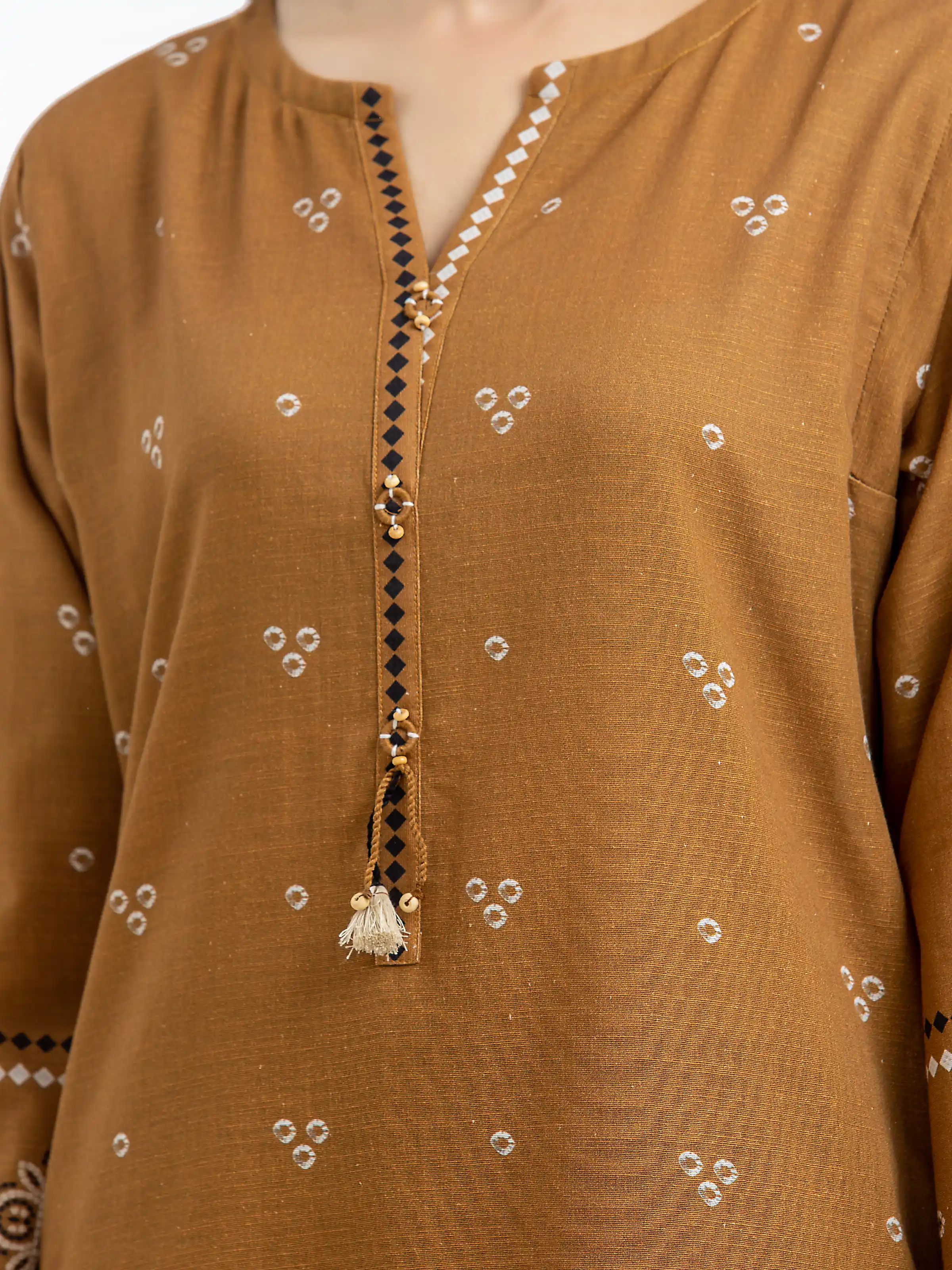 Pret Printed Khaddar Shirt - EWTKP24-81393S - Image 3