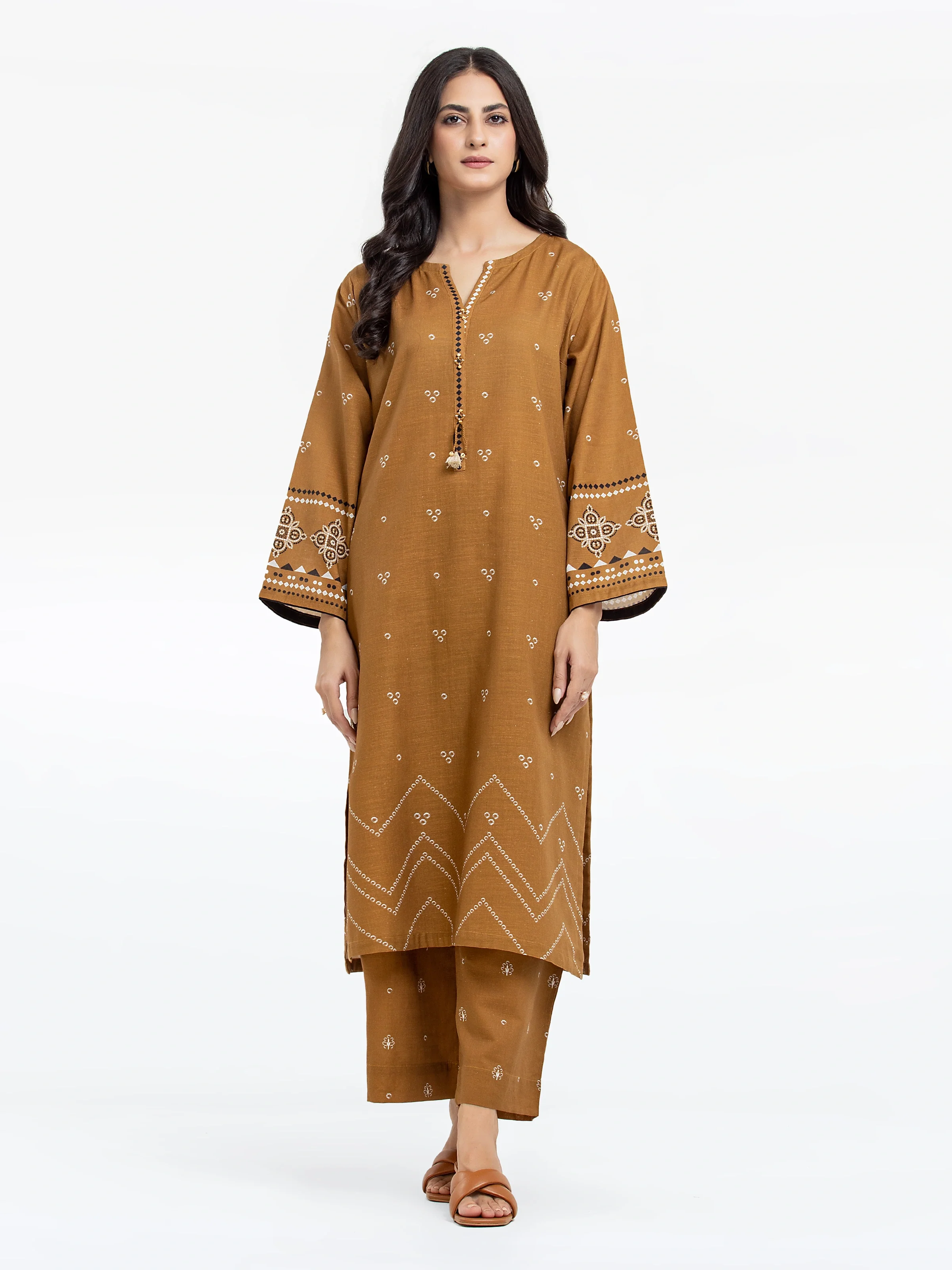 Pret Printed Khaddar Shirt - EWTKP24-81393S