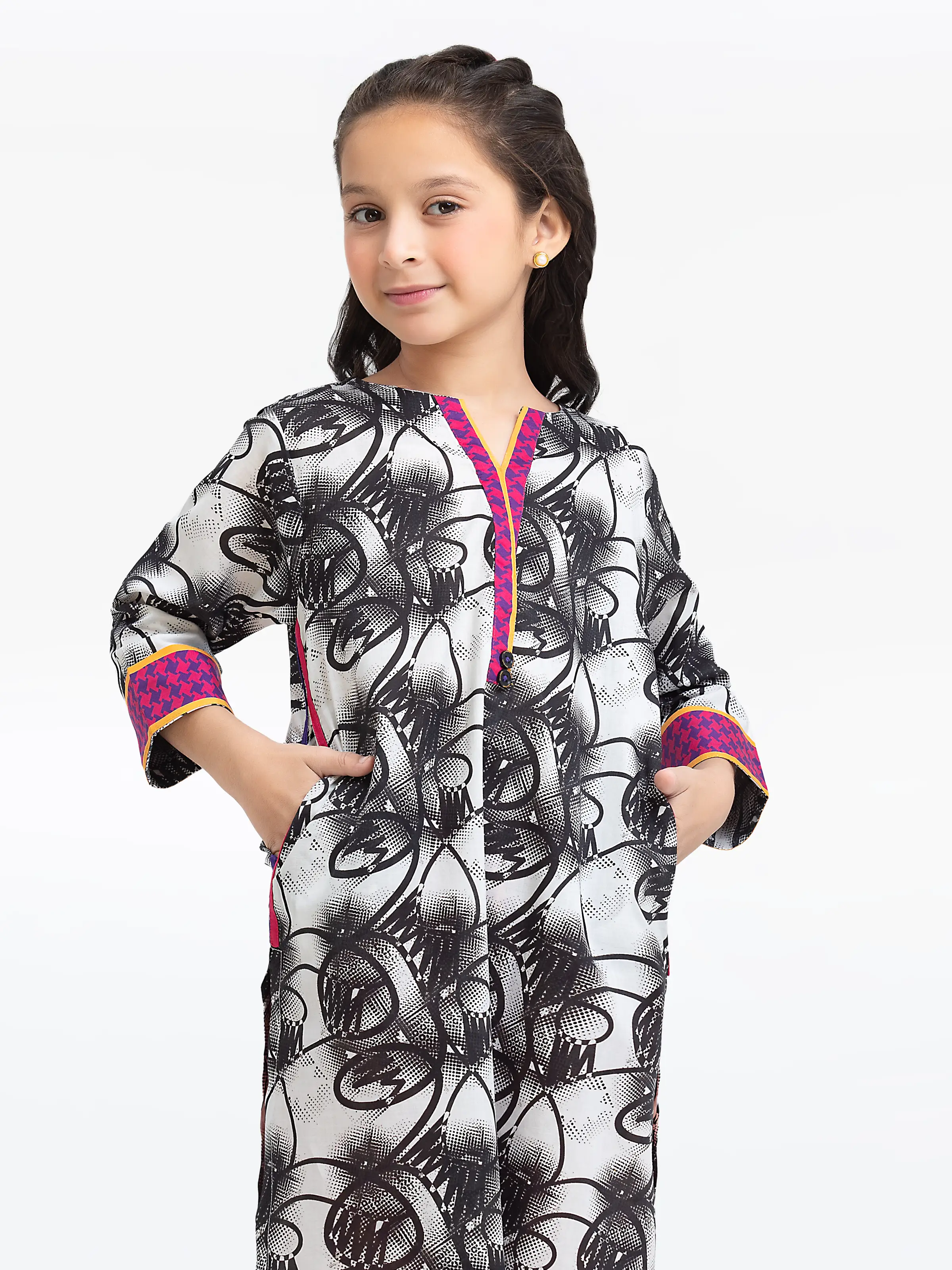 Girl's Black & White Pret - EGTKP24-70425S - Image 2
