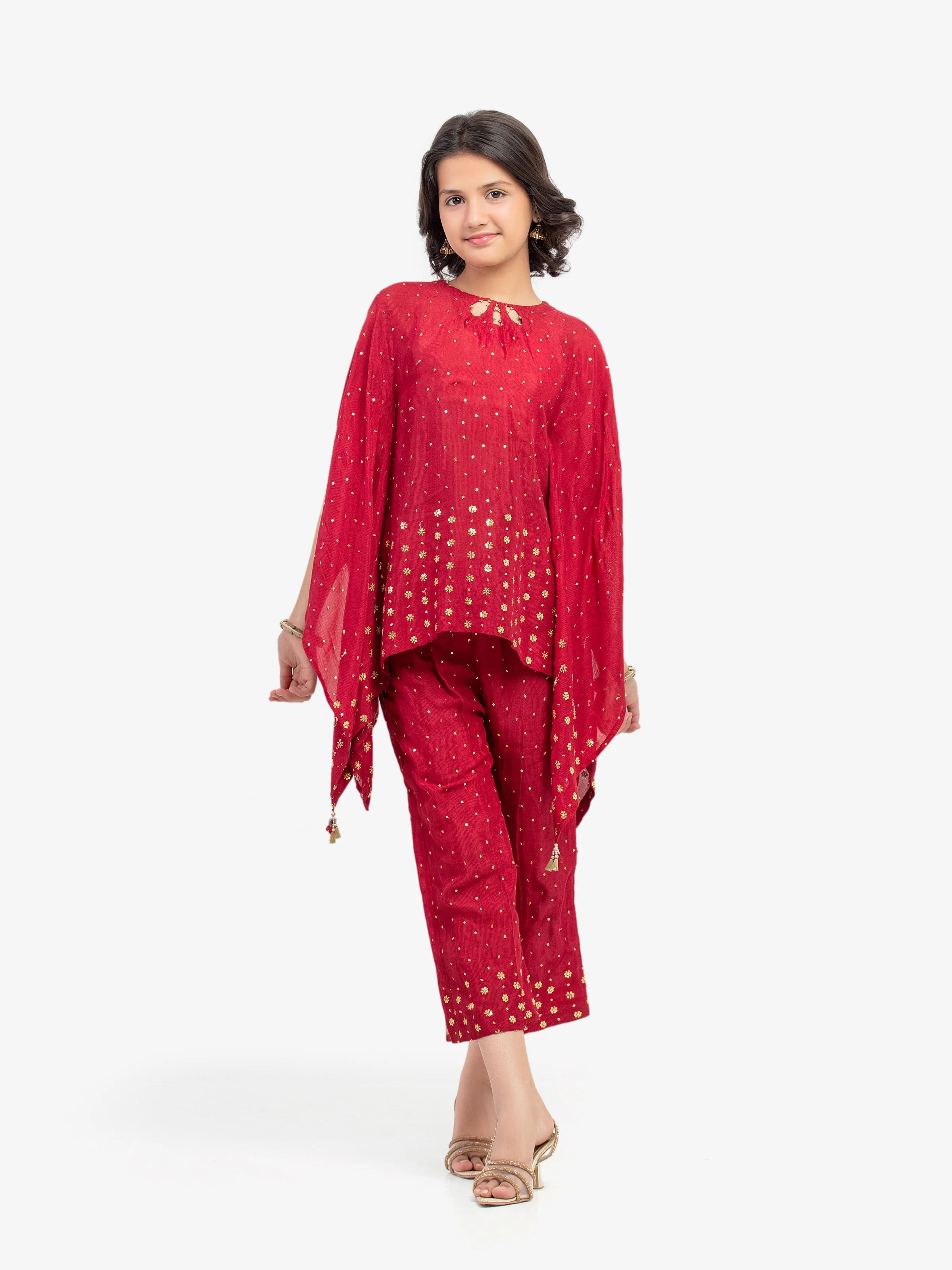 Girl's Maroon Pret - EGTPLE5-50045ST