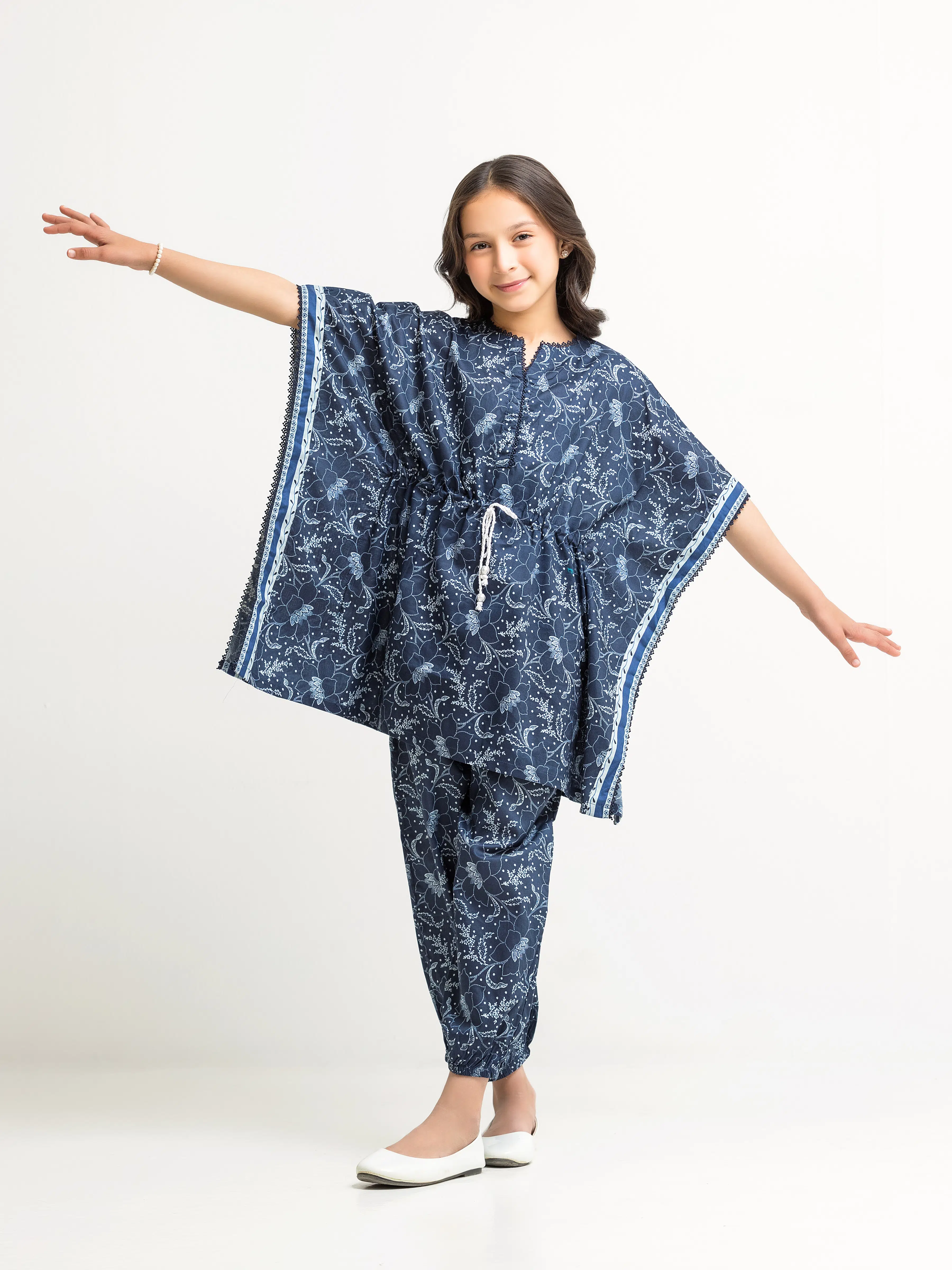 Girl's Navy Blue Pret - EGTKP5-73008ST