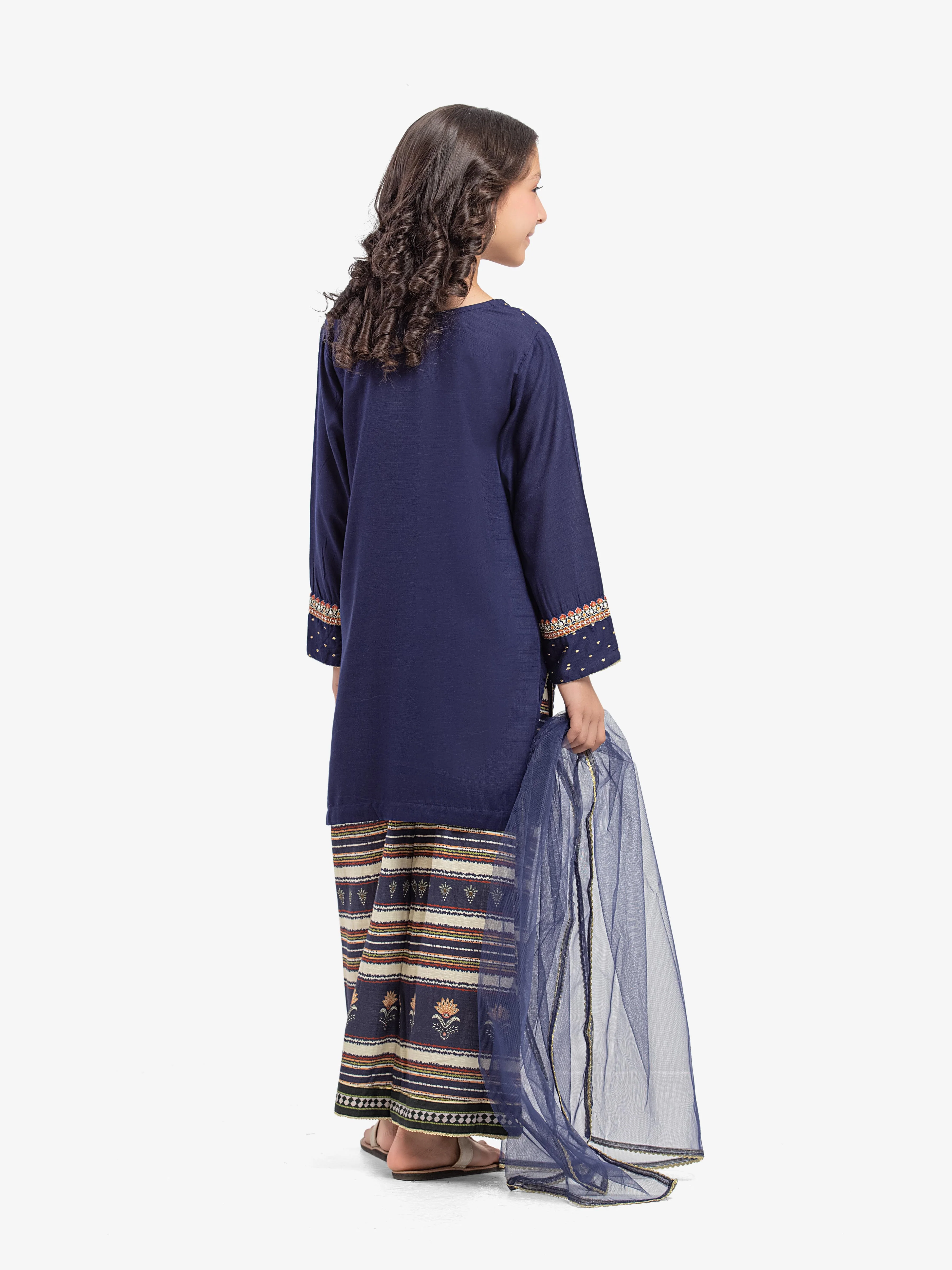 Girl's Navy Blue Pret - EGTPLE5-50039-3P - Image 5