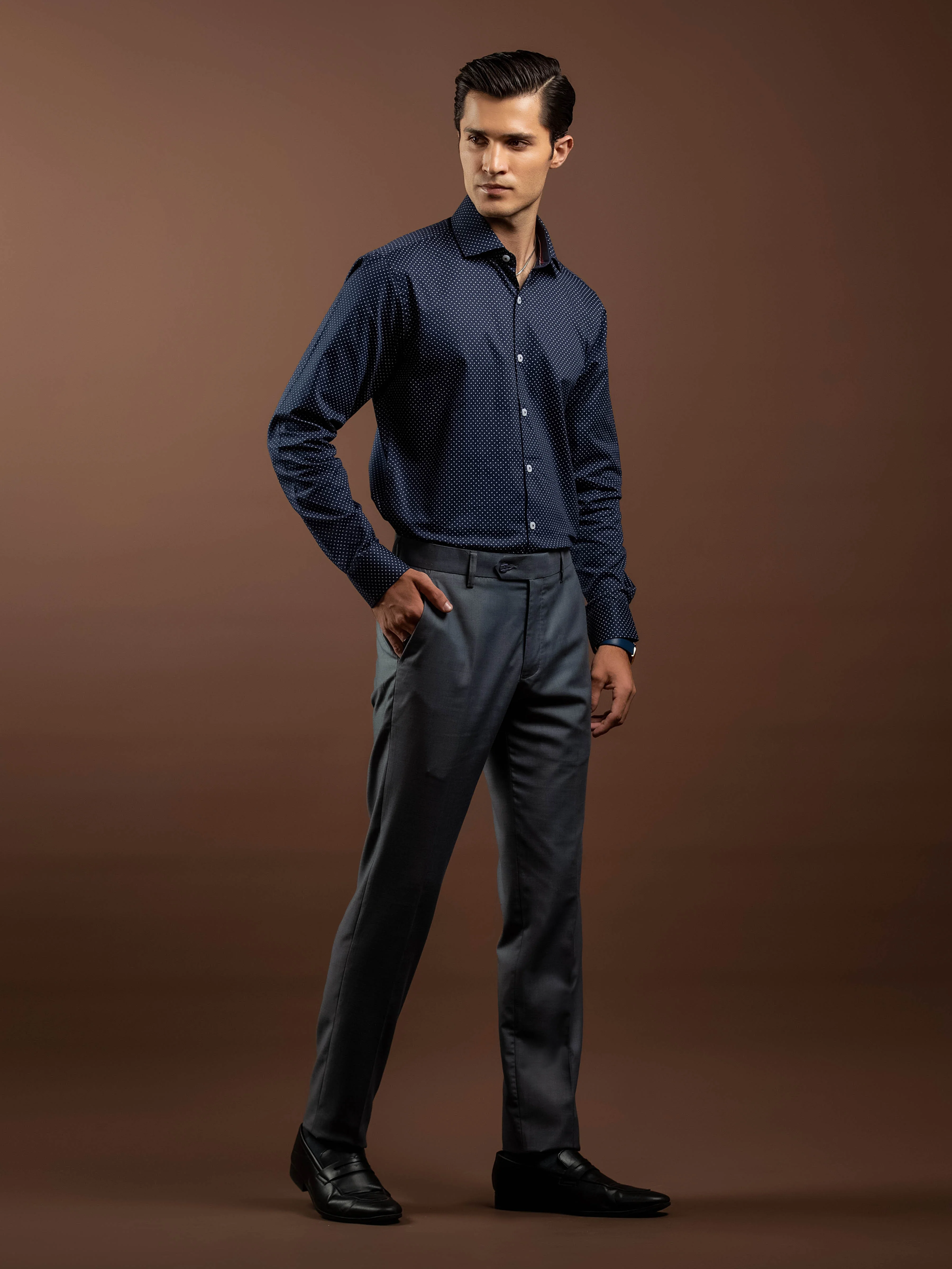 Men's Blue Shirt - EMTSI5-50842 - Image 5