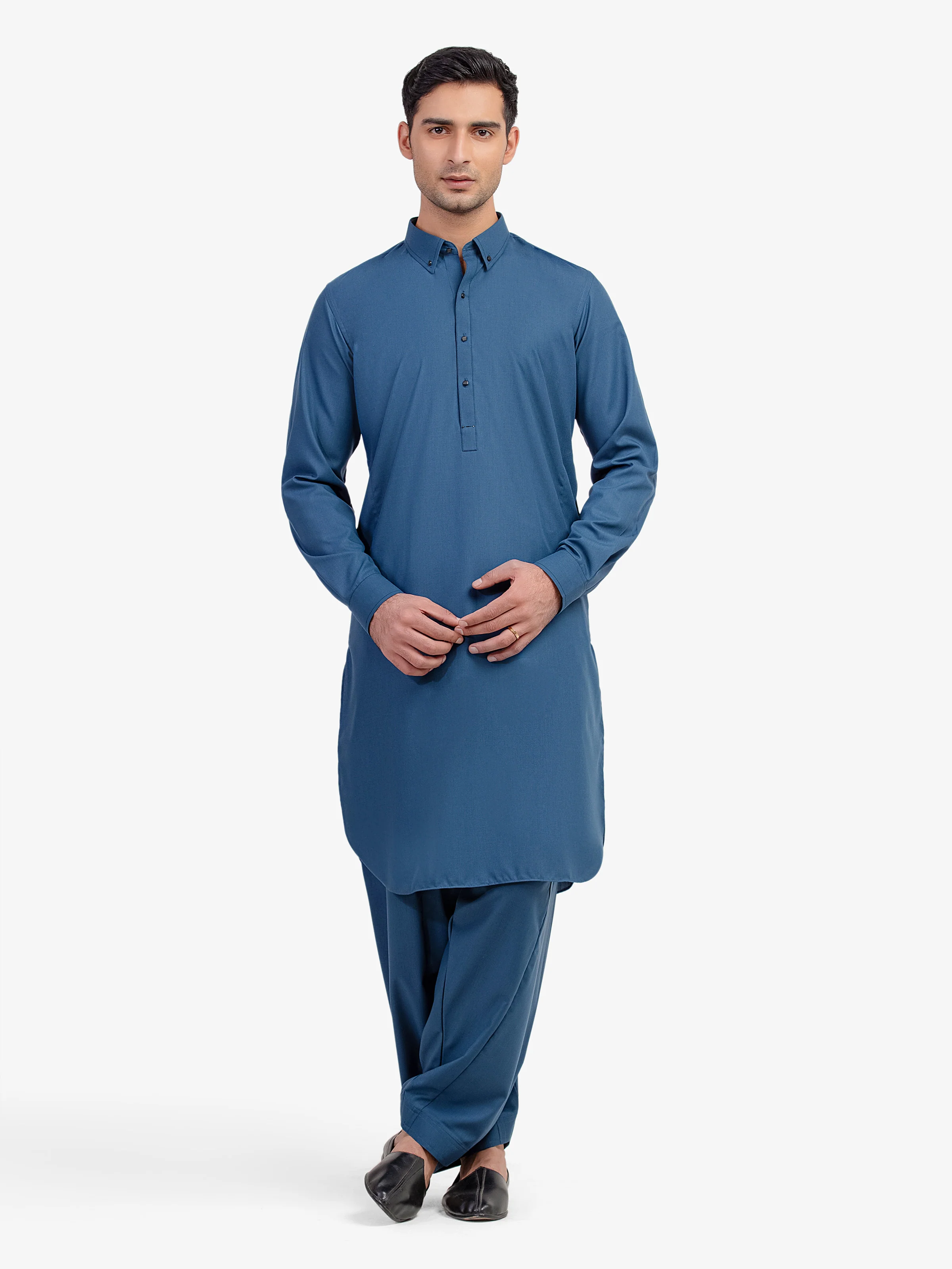 Men's Deep Ocean Shalwar Kameez - EMTKST5-99592