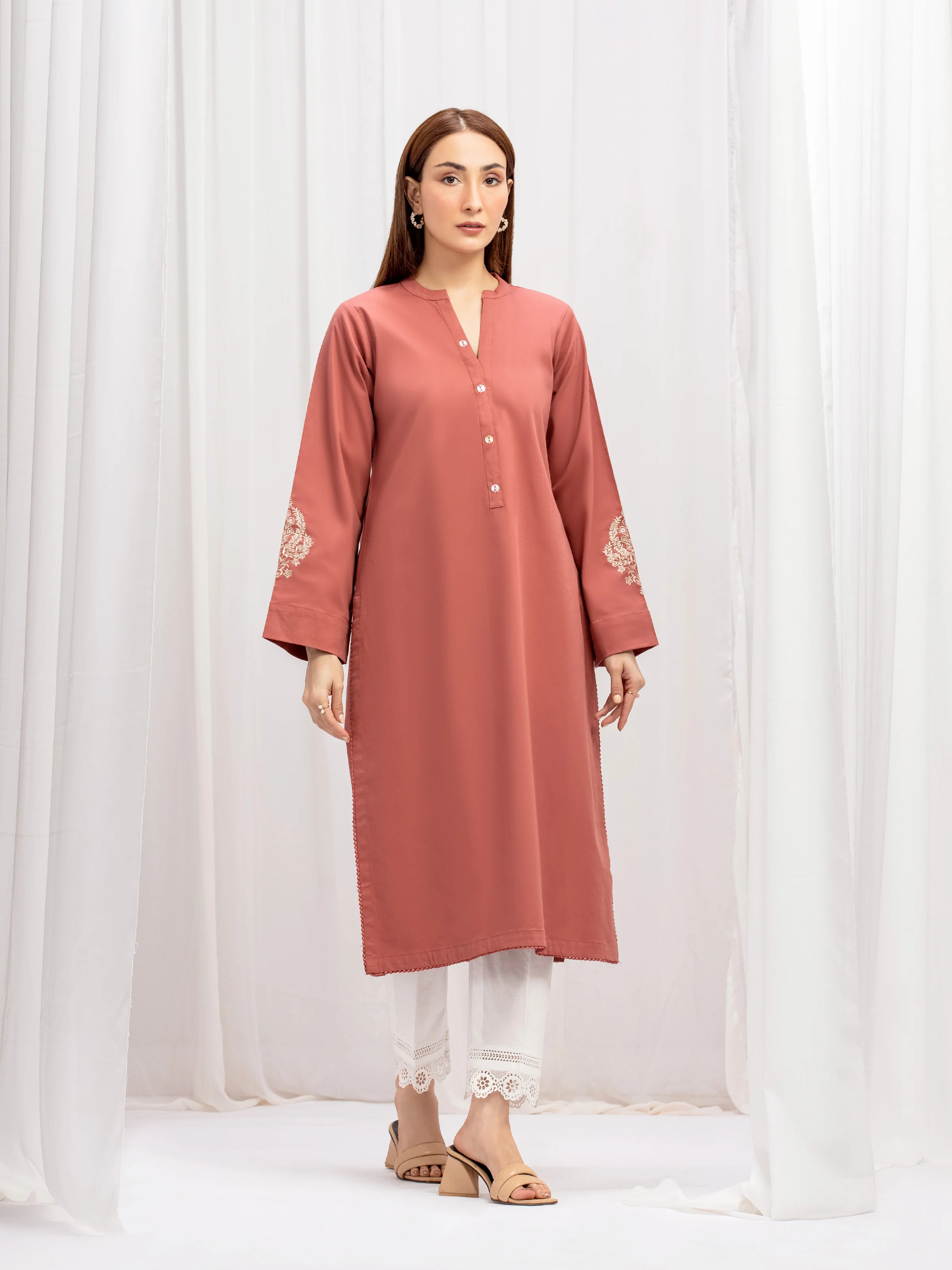 Pret Embroidered Cotton twill Shirt - EWTKE5-80135S