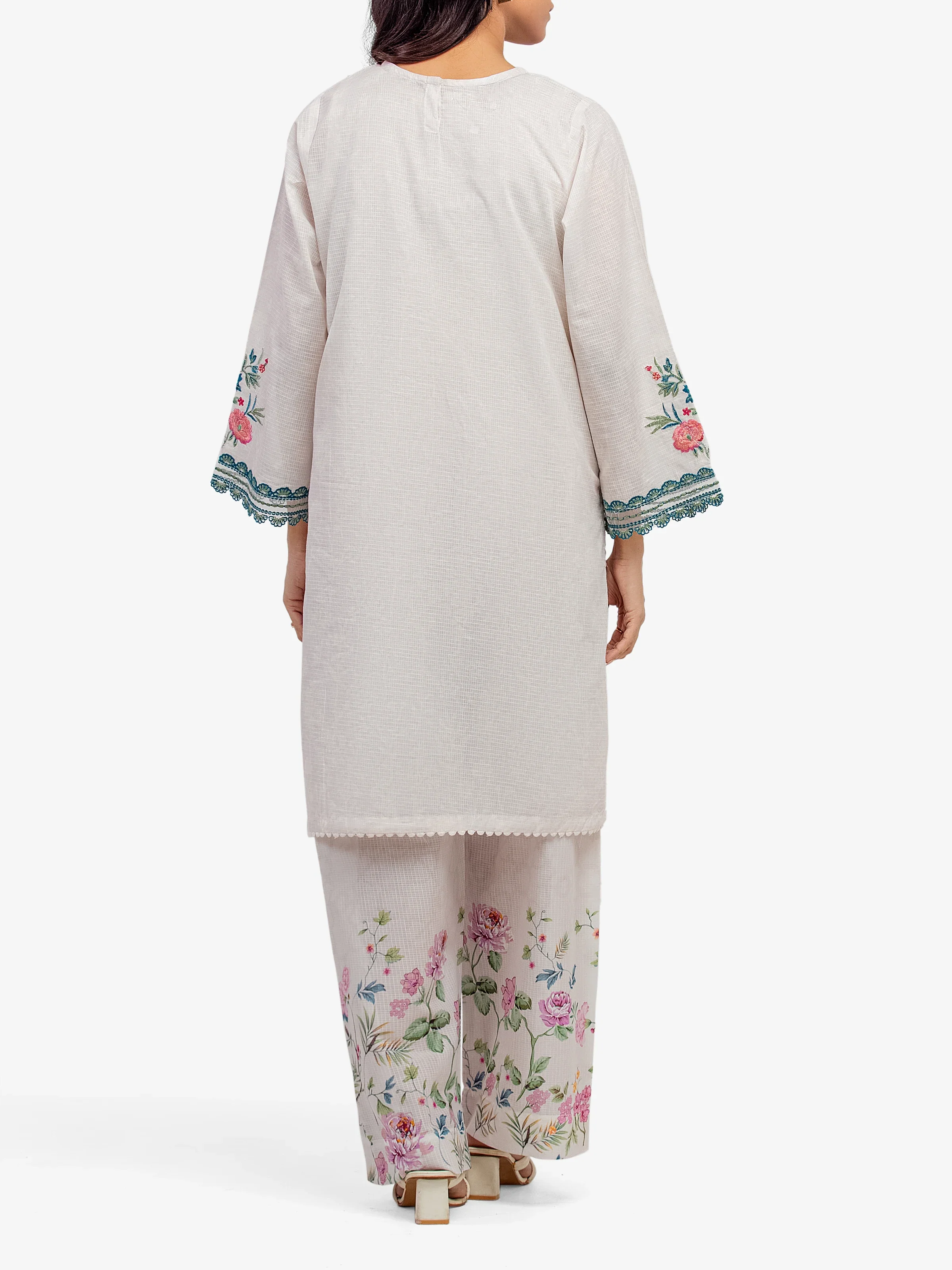 Pret Embroidered Lawn Slub Shirt - EWTKE5-81675S - Image 6