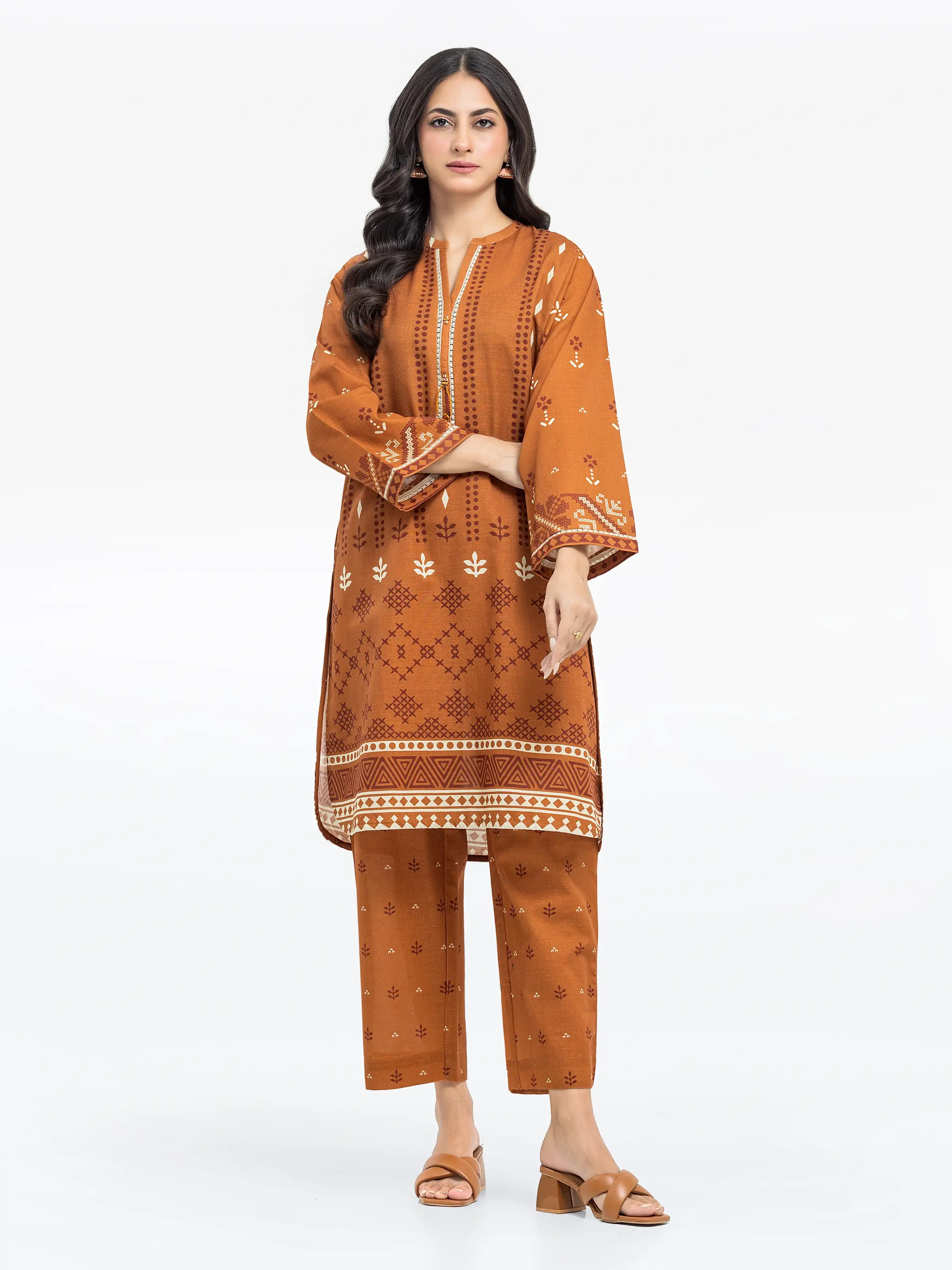 Pret Printed Khaddar Shirt - EWTKP24-81406S