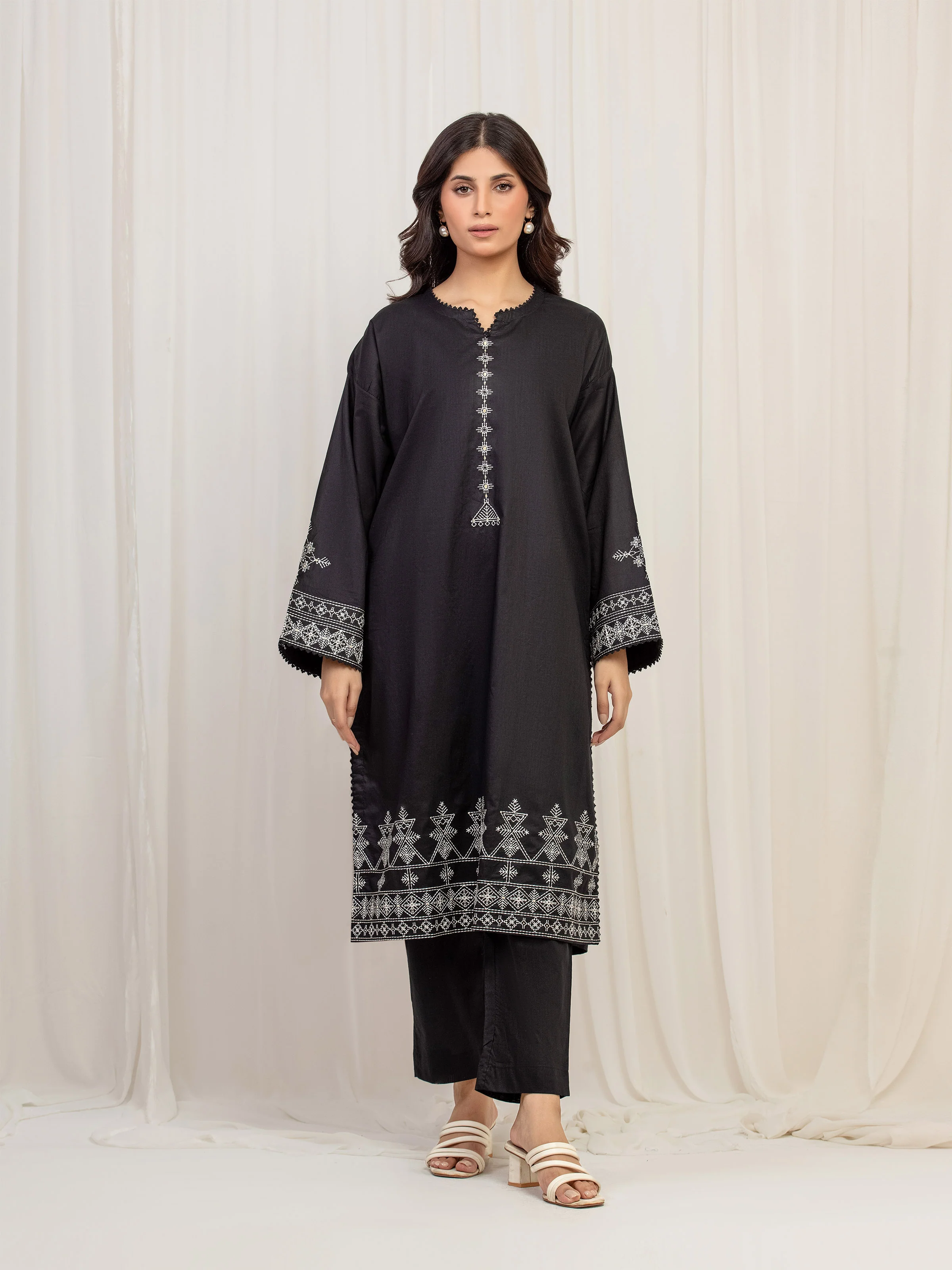 Pret Embroidered Cambric Shirt Trouser - EWTKE5-80132ST