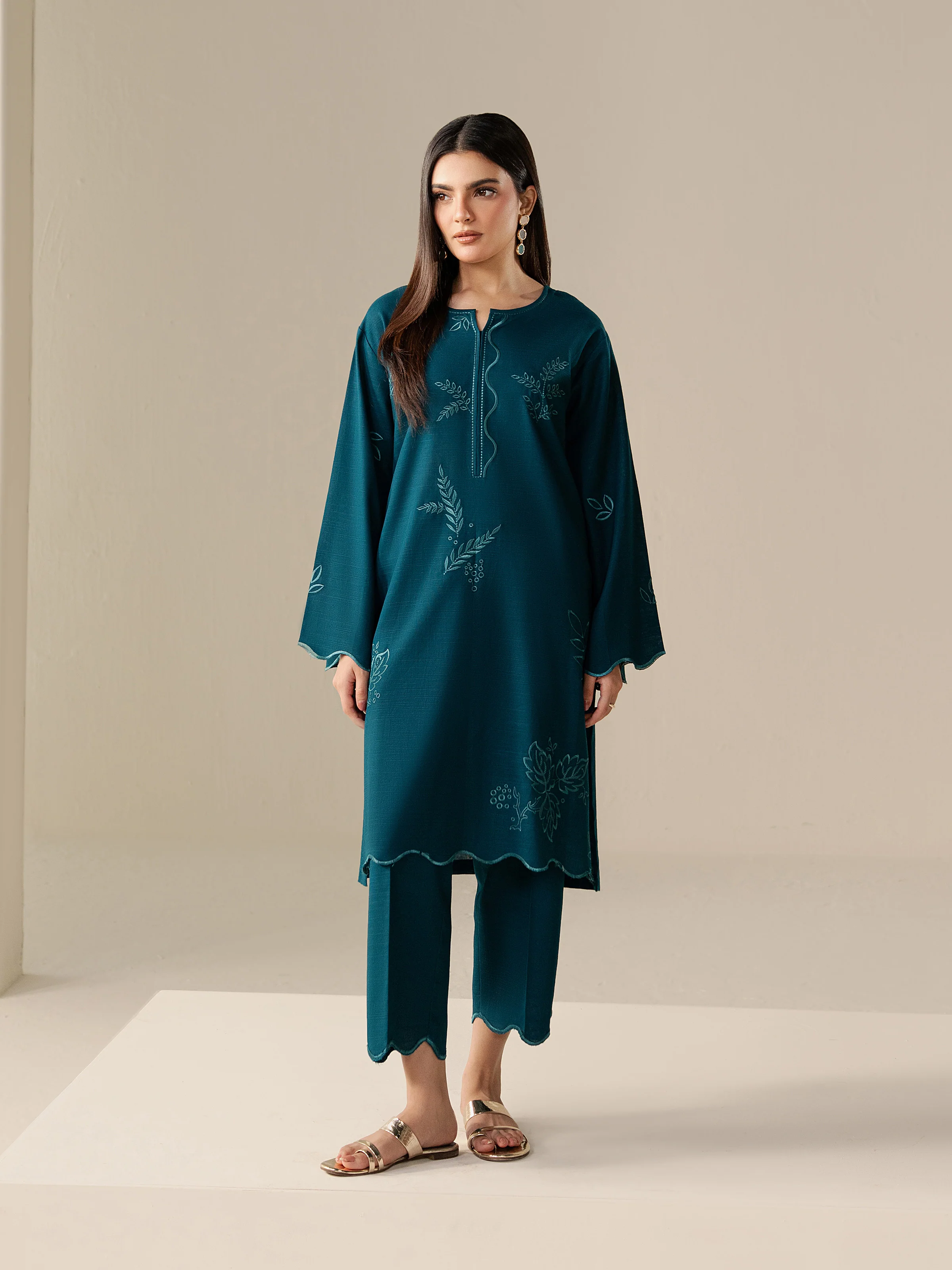 Pret Embroidered Khaddar Shirt Trouser - EWTKED5-84004ST