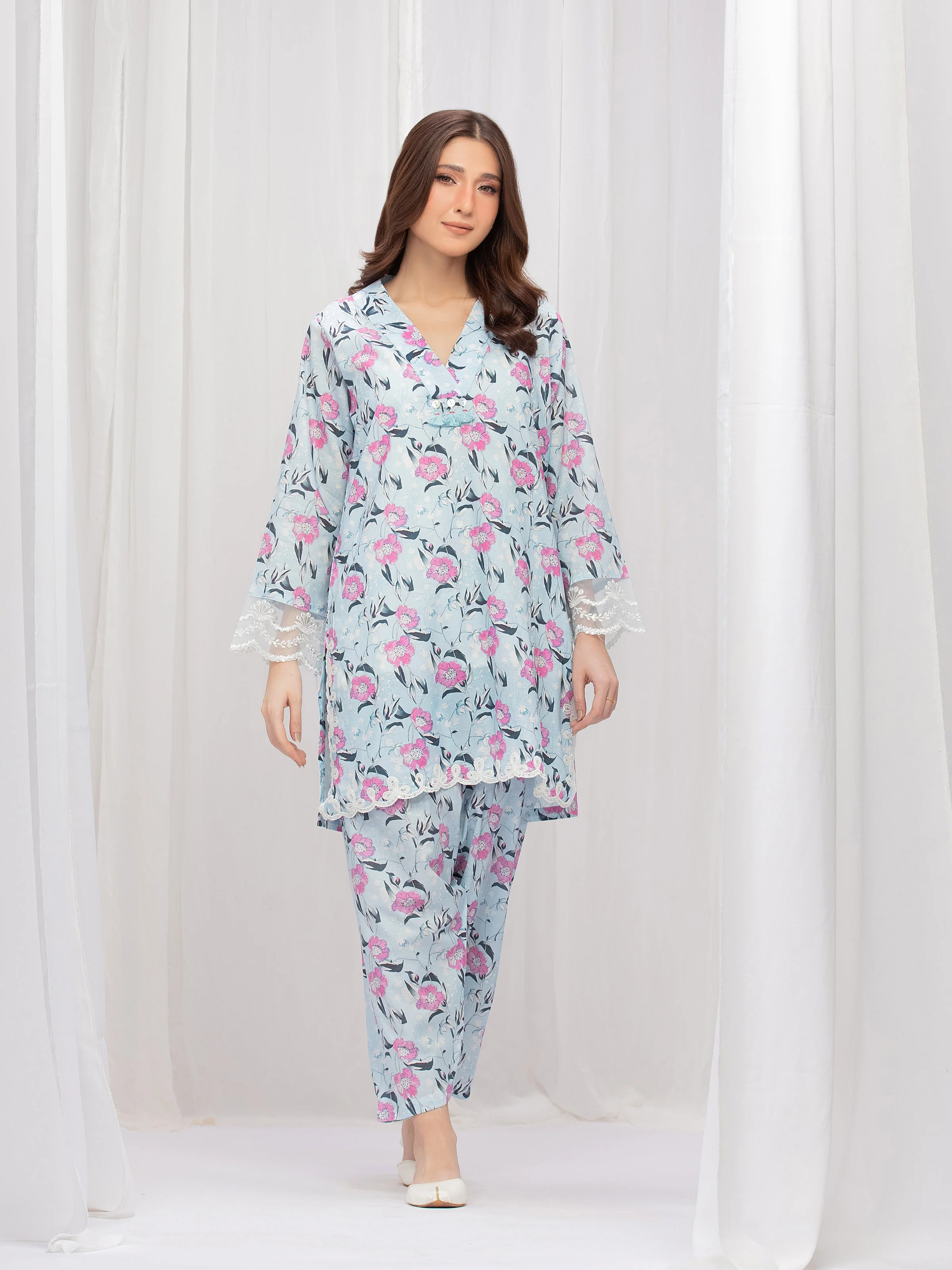 Pret Embroidered Lawn Co-ord Set - EWTKE5-81903ST