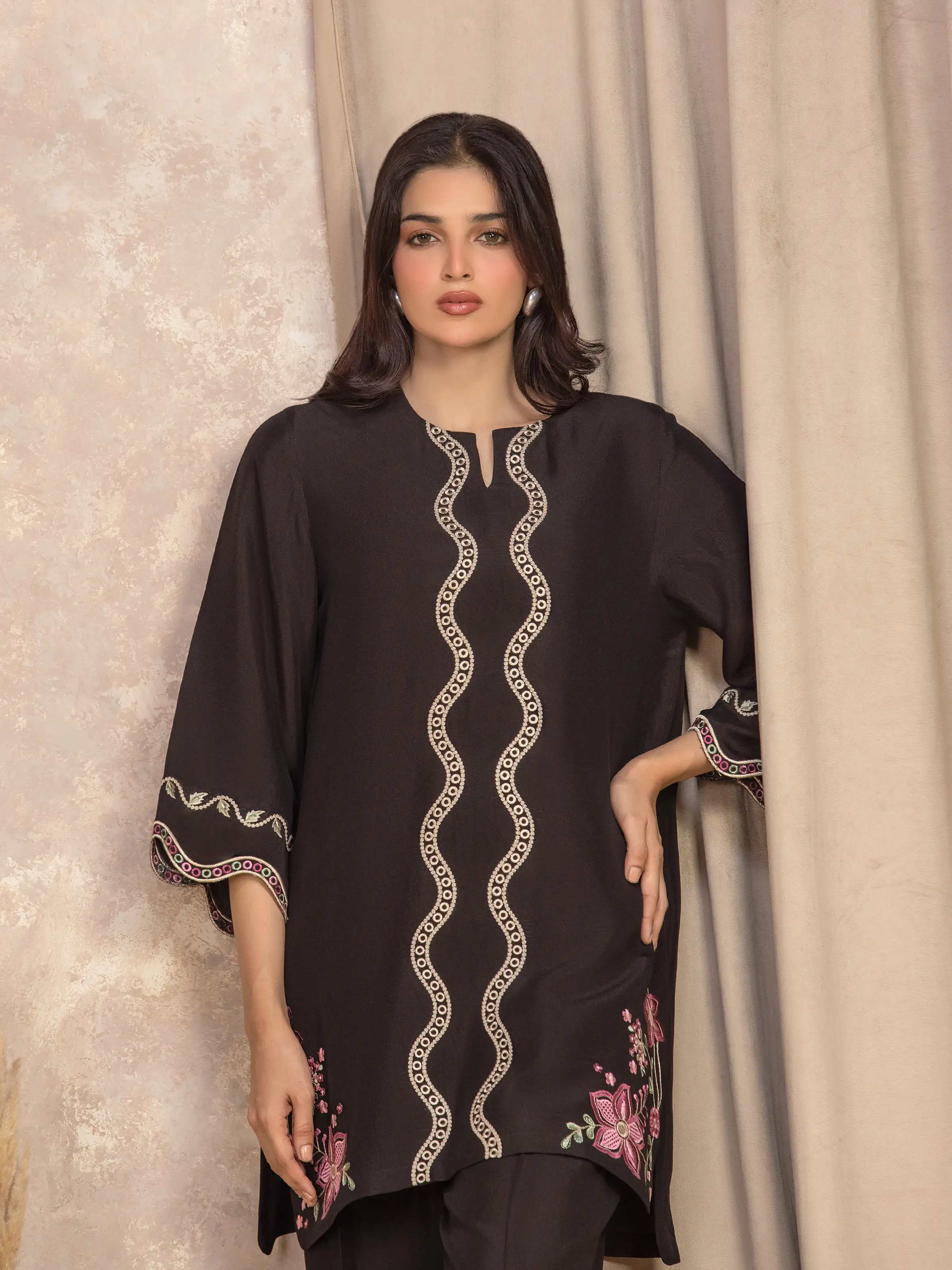 Pret Embroidered Viscose Co-Ord Set - EWTKED5-84066ST - Image 2