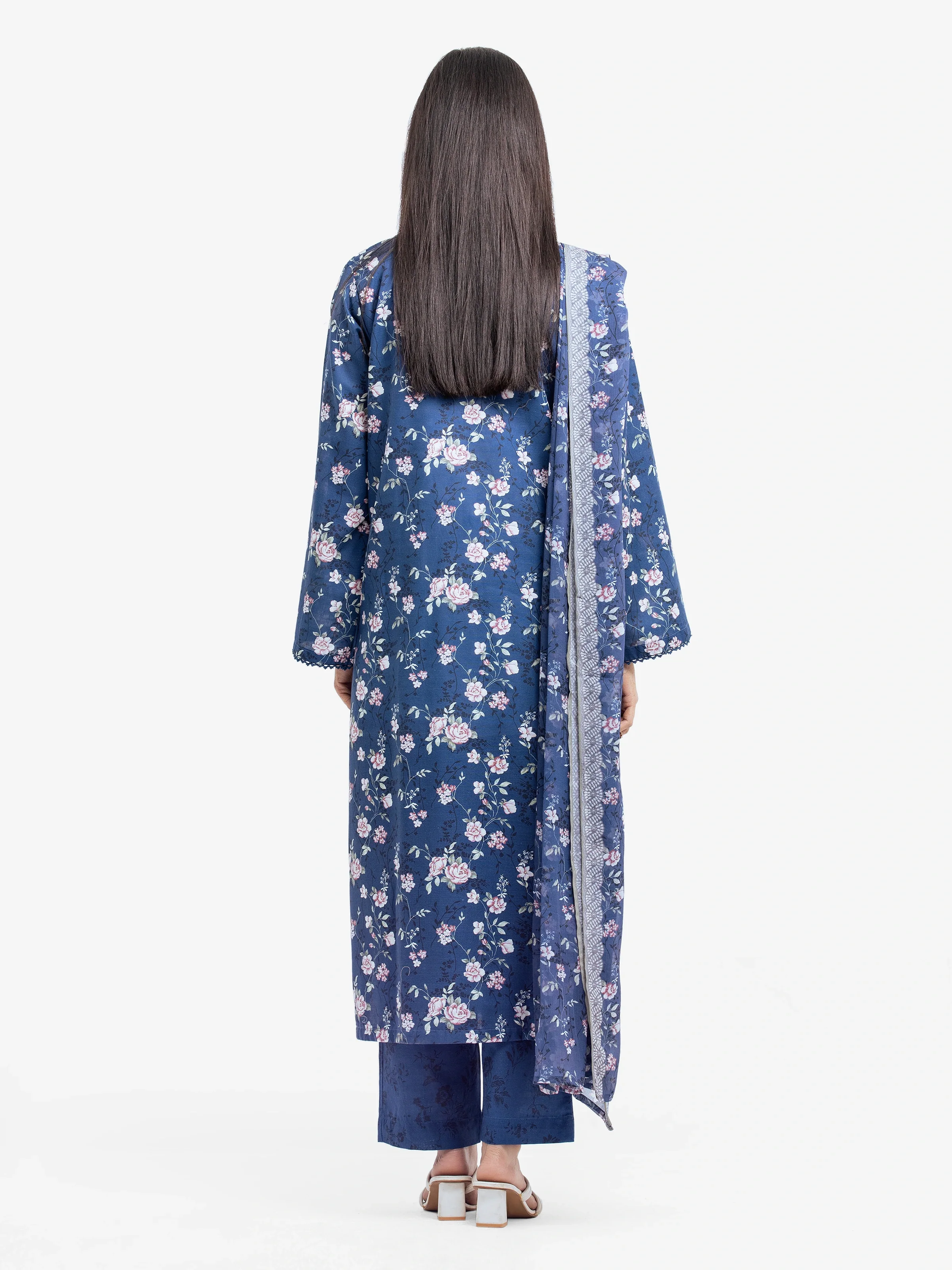Pret Printed Khaddar Shirt Dupatta - EWTKP24-81496SD - Image 5