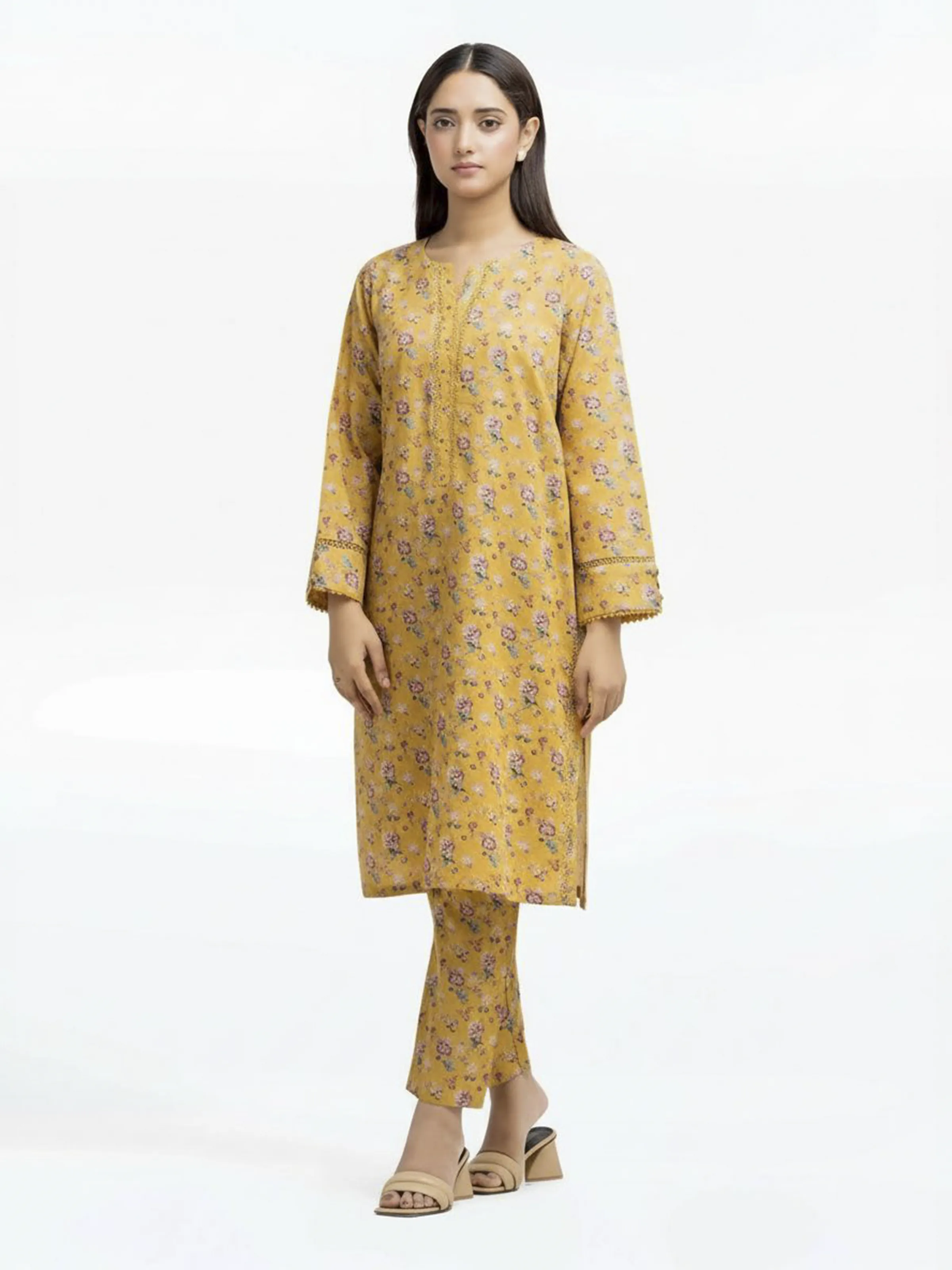 Pret Printed Khaddar Shirt Trouser - EWTKP24-81520ST