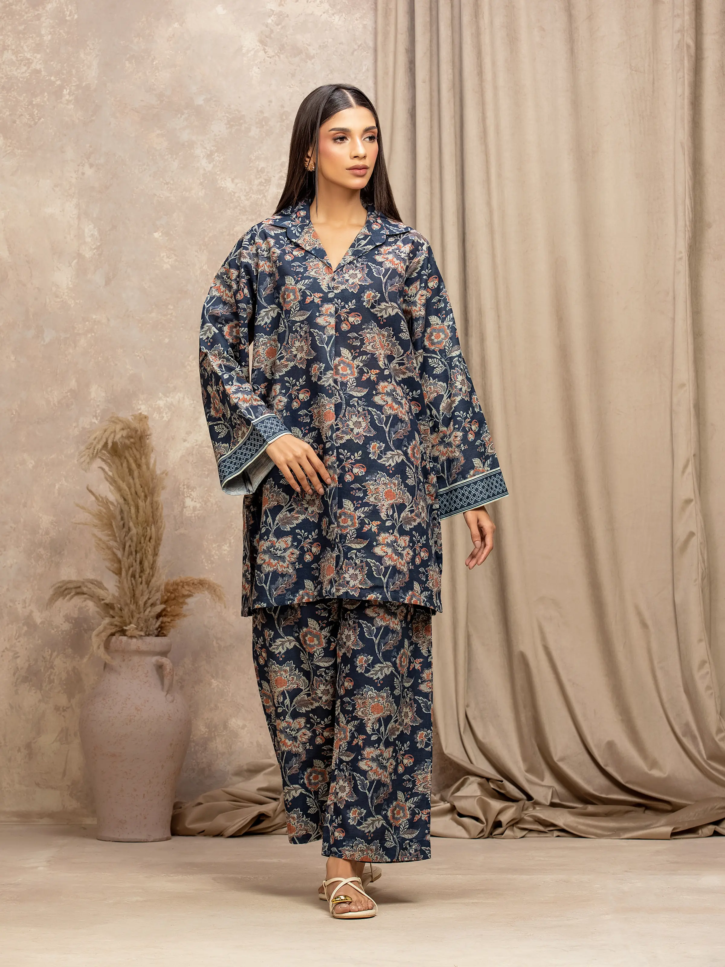 Pret Printed Khaddar Co-ord Set - EWTKP5-84087ST