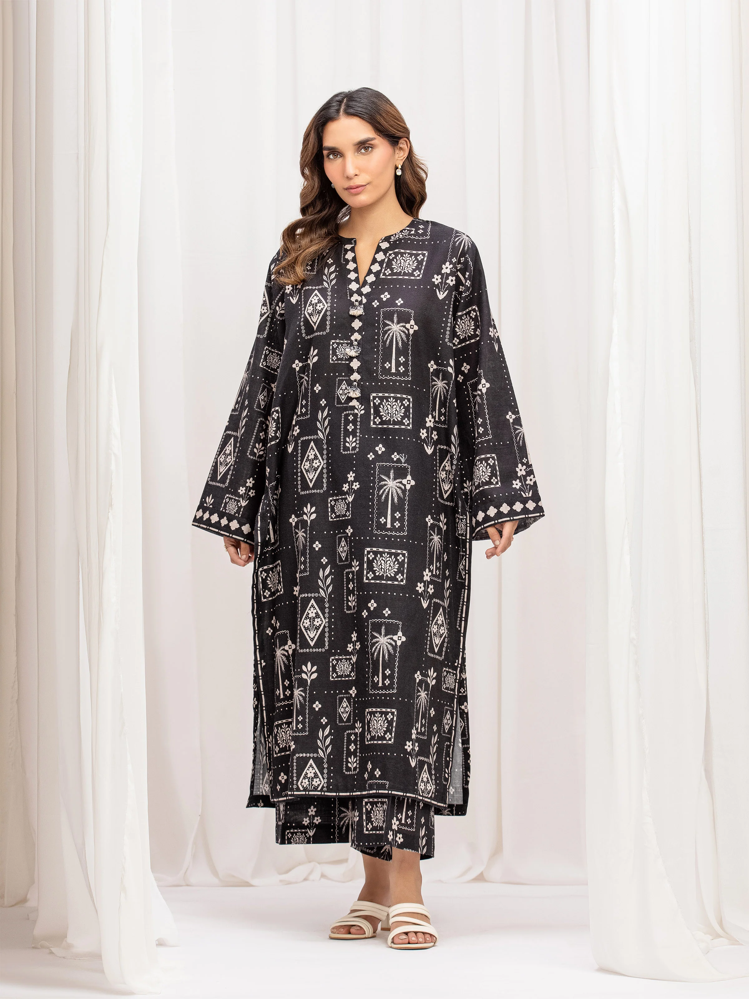 Pret Printed Khaddar Co-ord Set - EWTKP5-84088ST