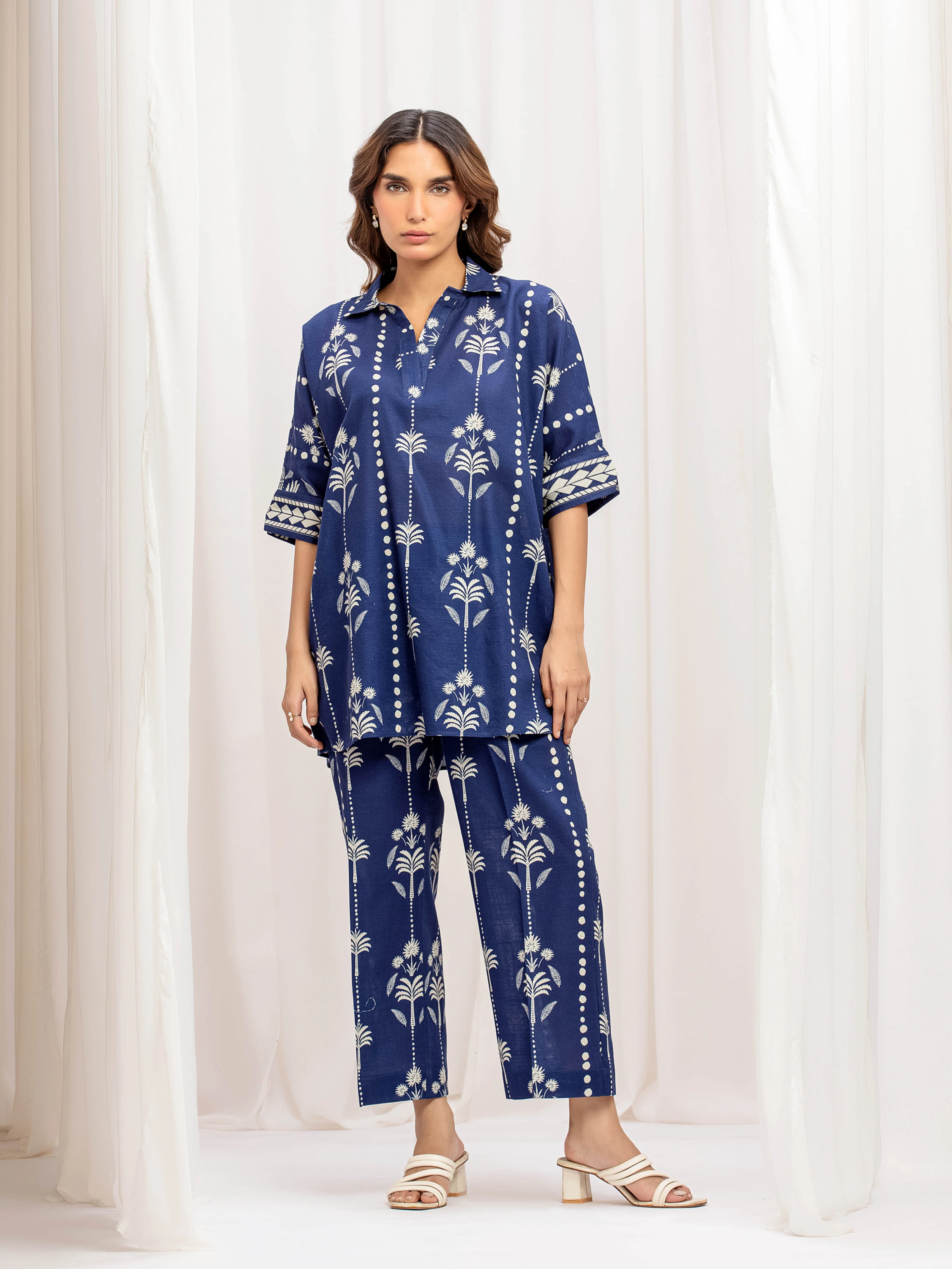Pret Printed Khaddar Co-ord Set - EWTKP5-84091ST