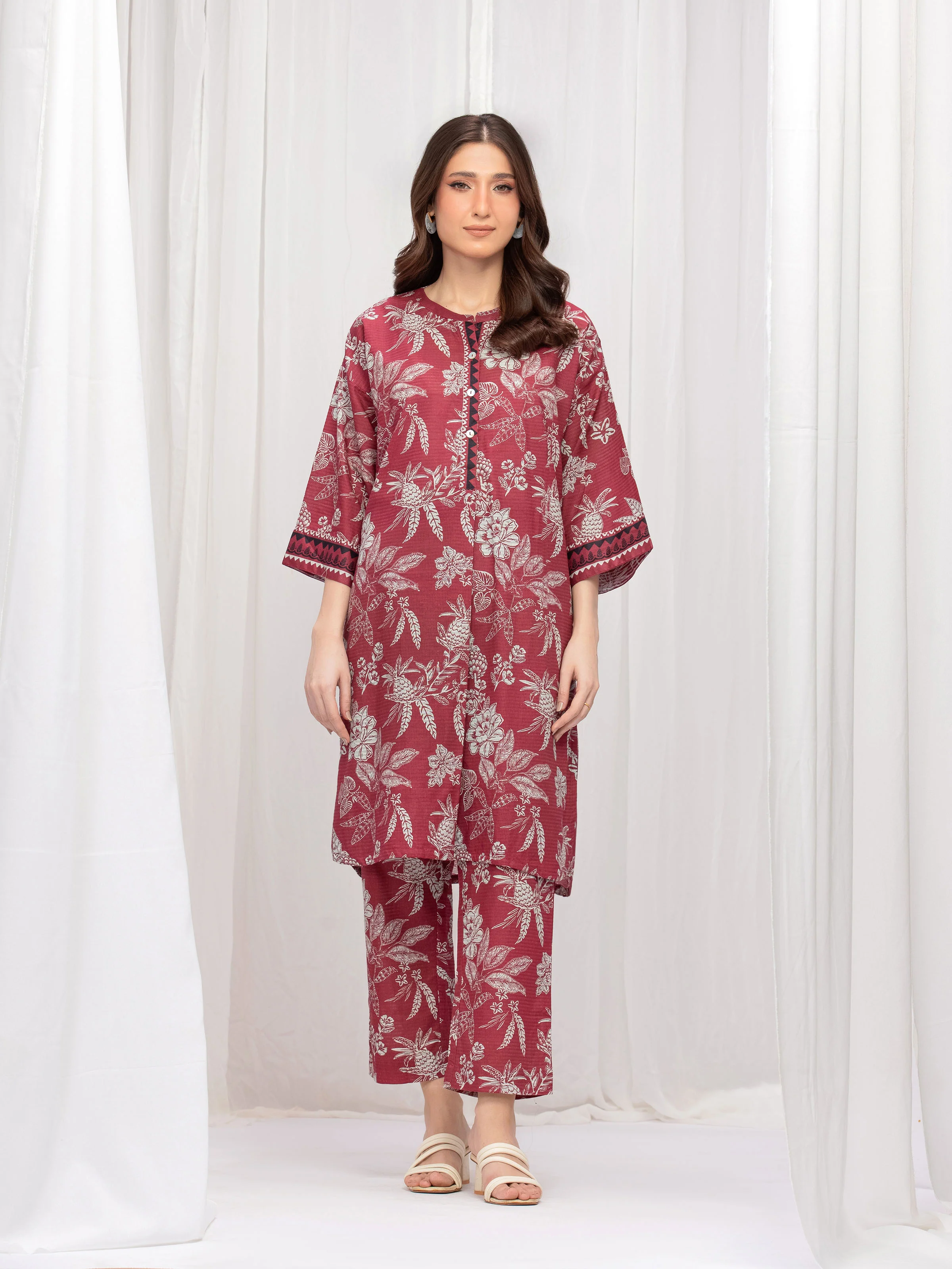 Pret Printed Lawn Slub Co-ord Set - EWTKP5-86010ST