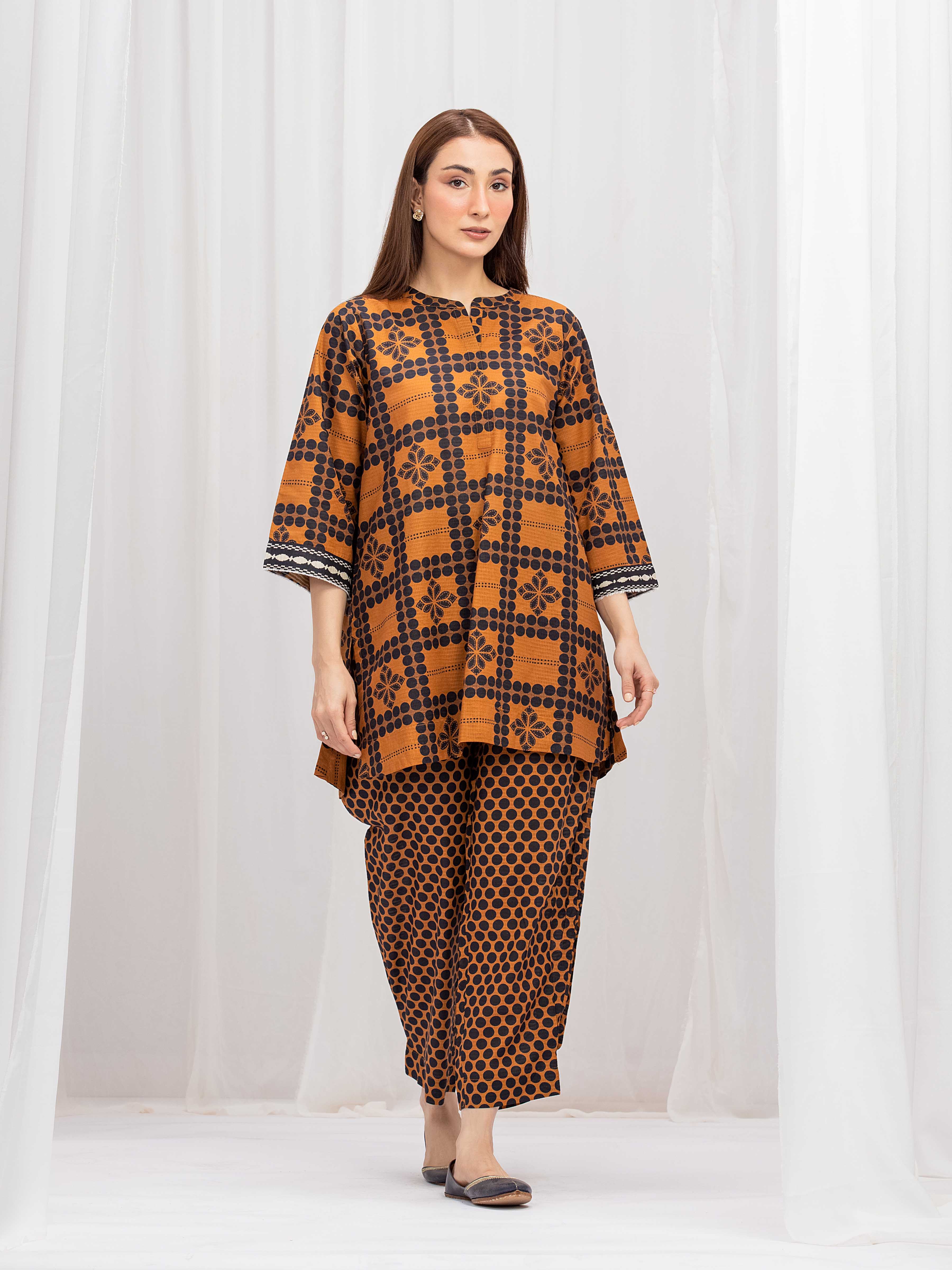 Pret Printed Lawn Slub Co-Ord Set - EWTKP5-86006ST