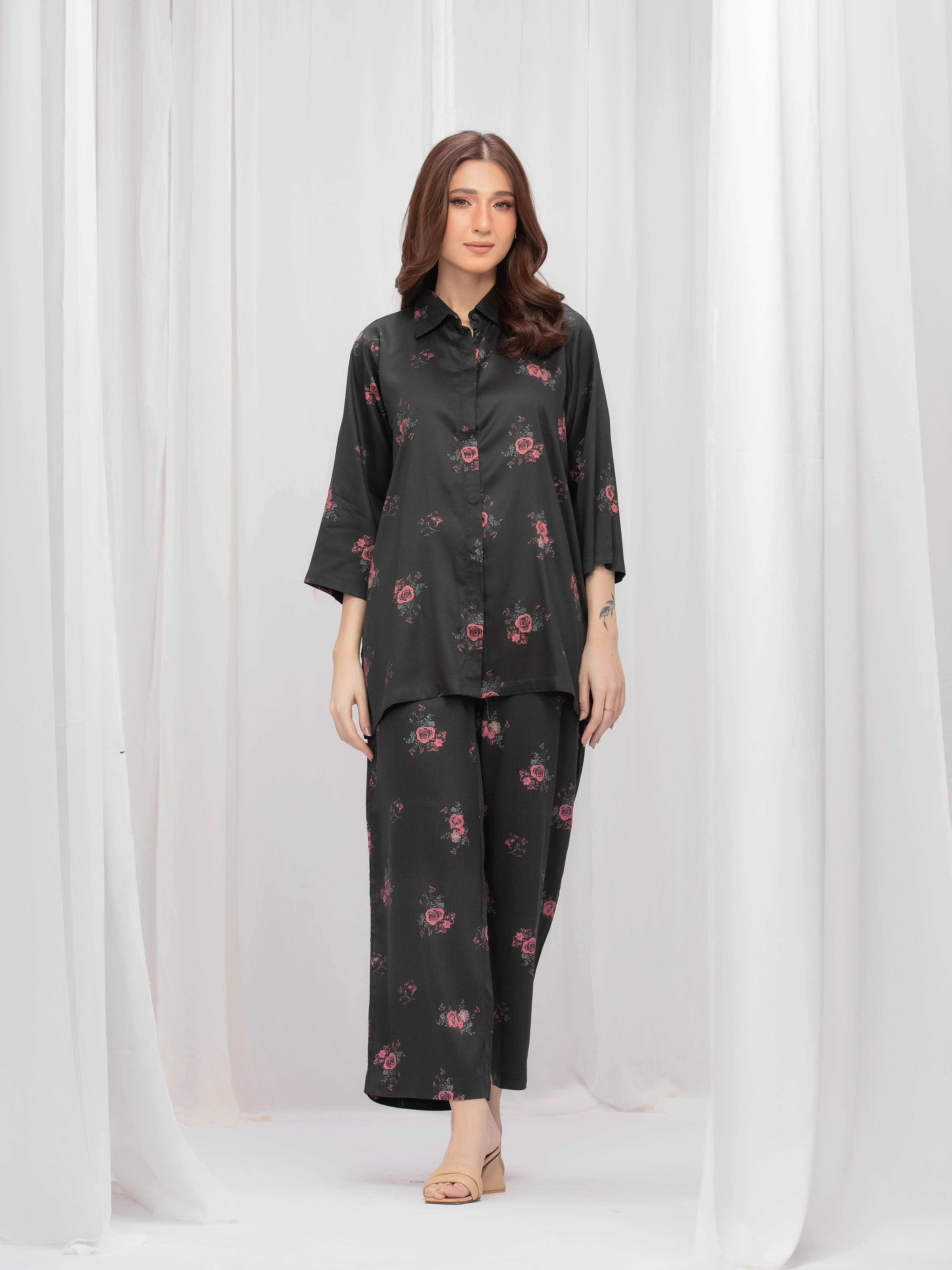 Pret Printed Twill Viscose Co-ord Set - EWTKP5-85011ST