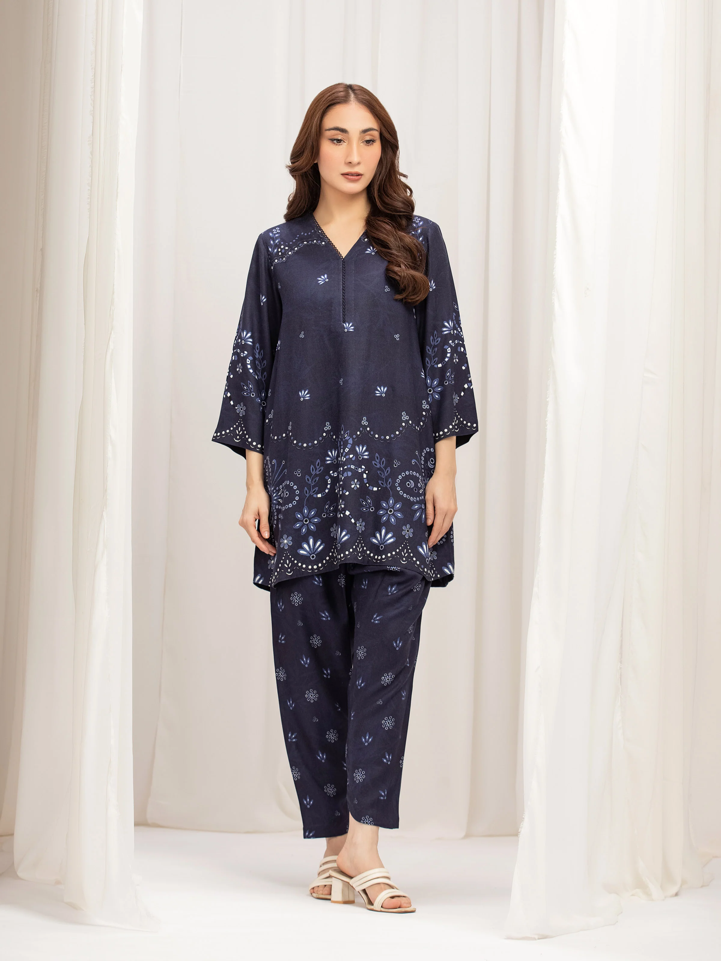 Pret Printed Twill Viscose Co-Ord Set - EWTKP5-84078ST