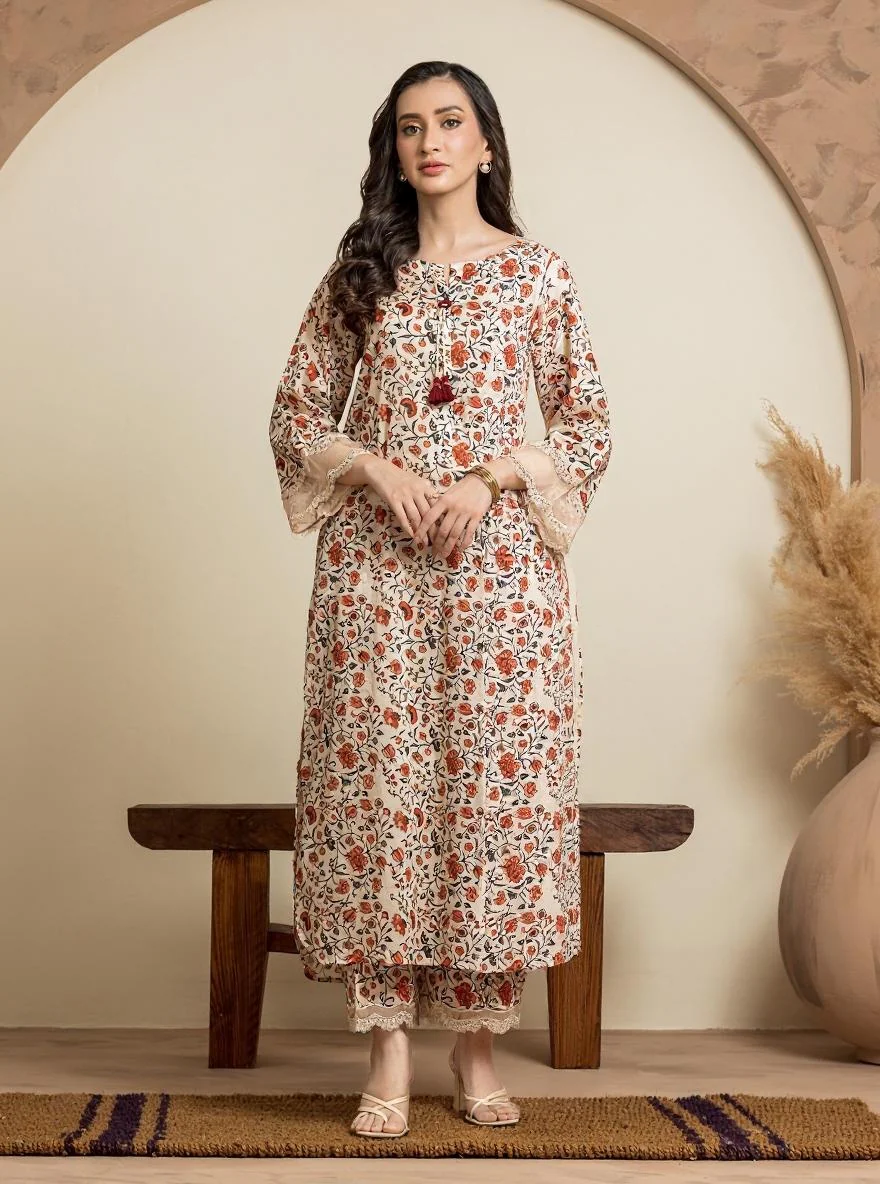 Unstitched Printed Cambric Shirt Trouser - EWU24A2-28493ST