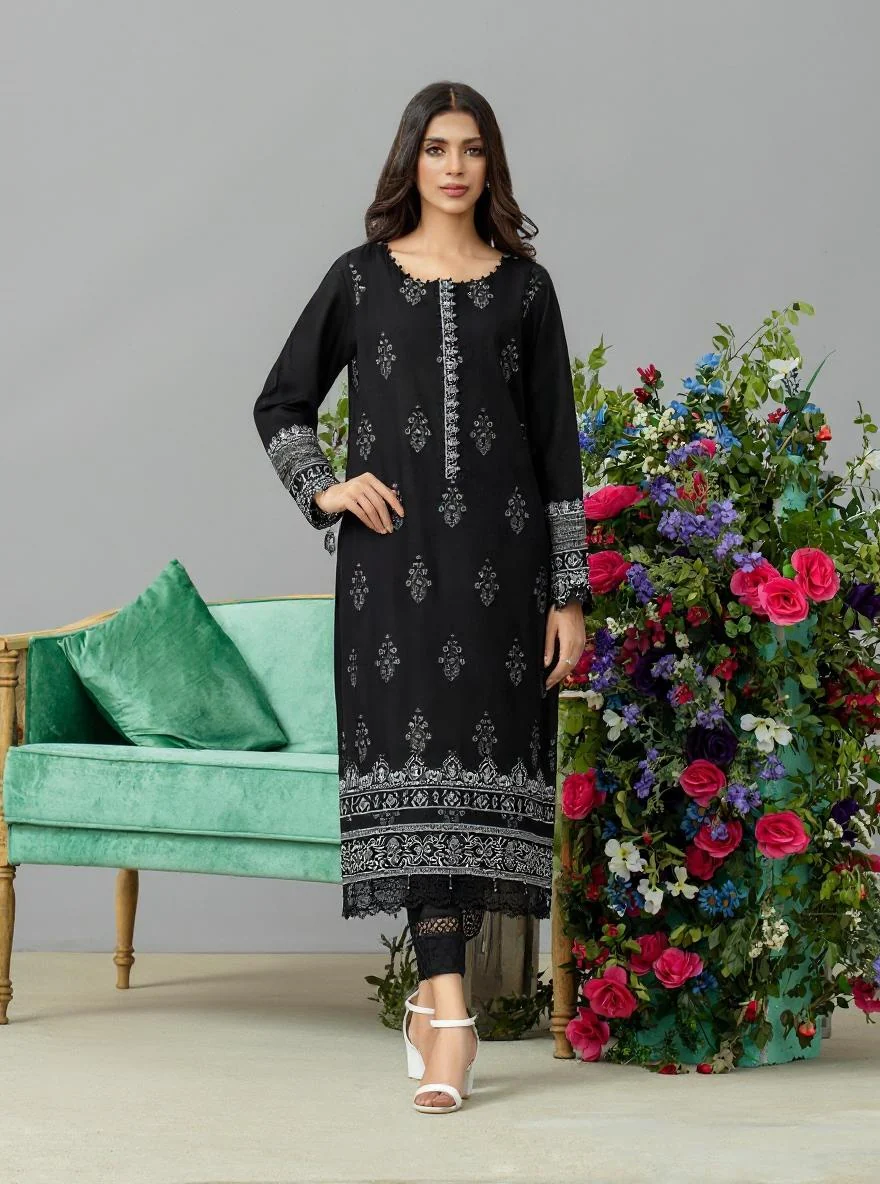 Unstitched Embroidered Jacquard Shirt - EWU24V3-26750S