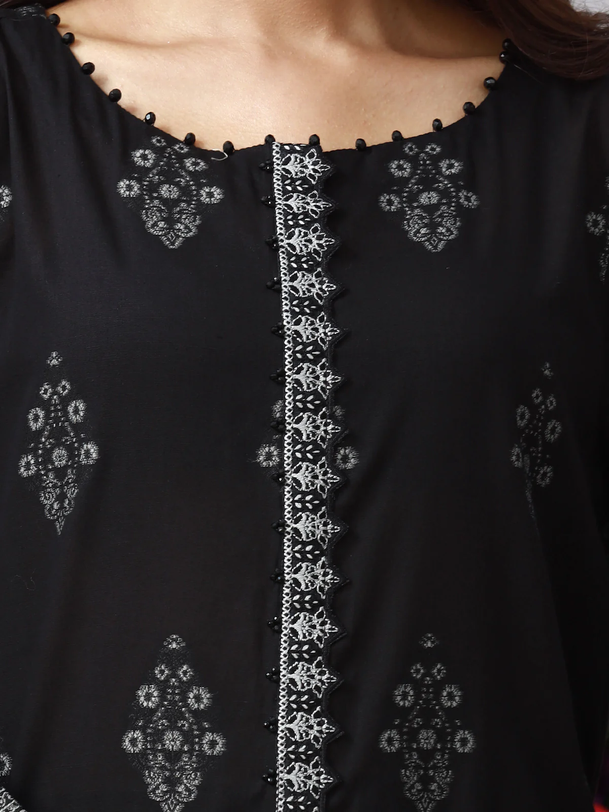 Unstitched Embroidered Jacquard Shirt - EWU24V3-26750S - Image 3