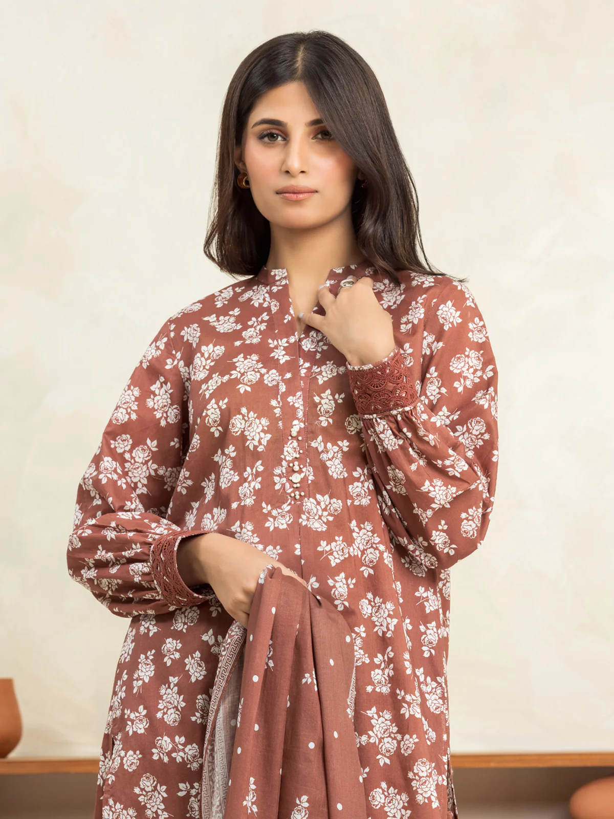 Unstitched Printed Cambric Shirt Trouser - EWU24A2-29025ST