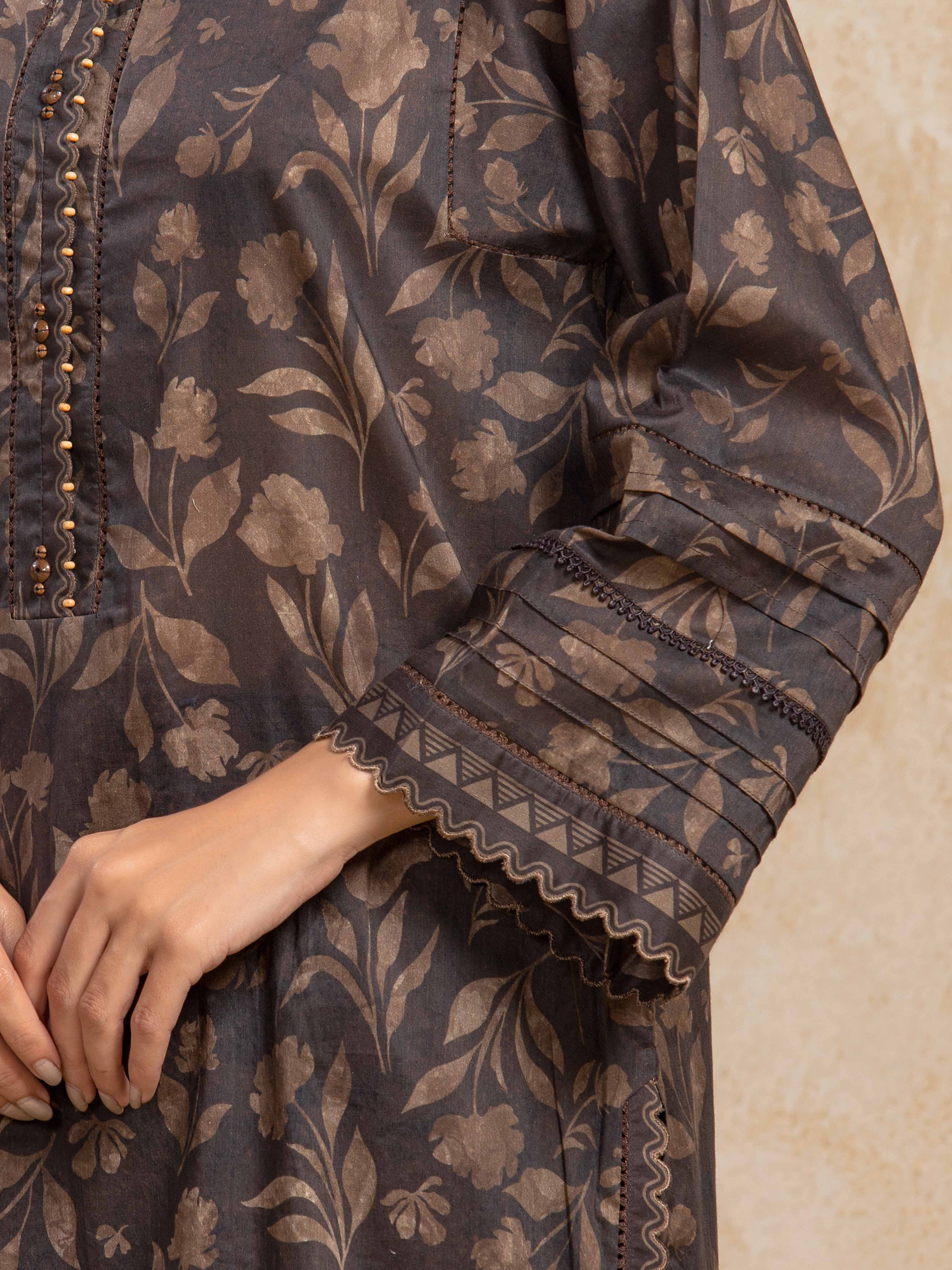 Unstitched Printed Khaddar Suit - EWU5A3-35990-3P - Image 4