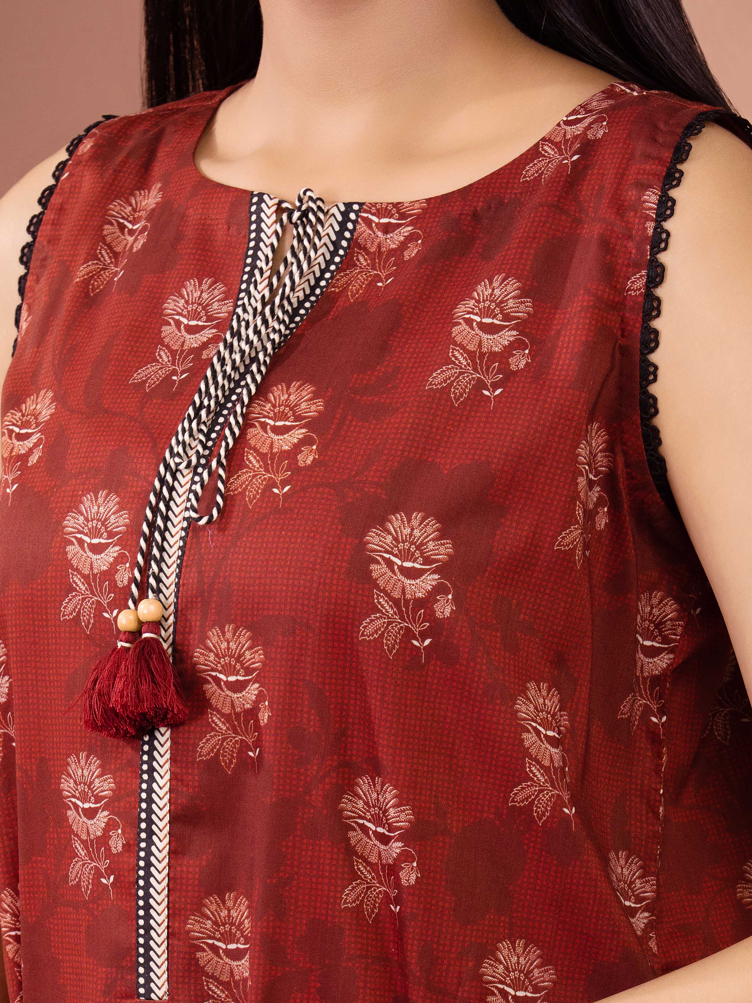 Unstitched Printed Lawn Shirt Dupatta - EWU5A1-35254SD - Image 3