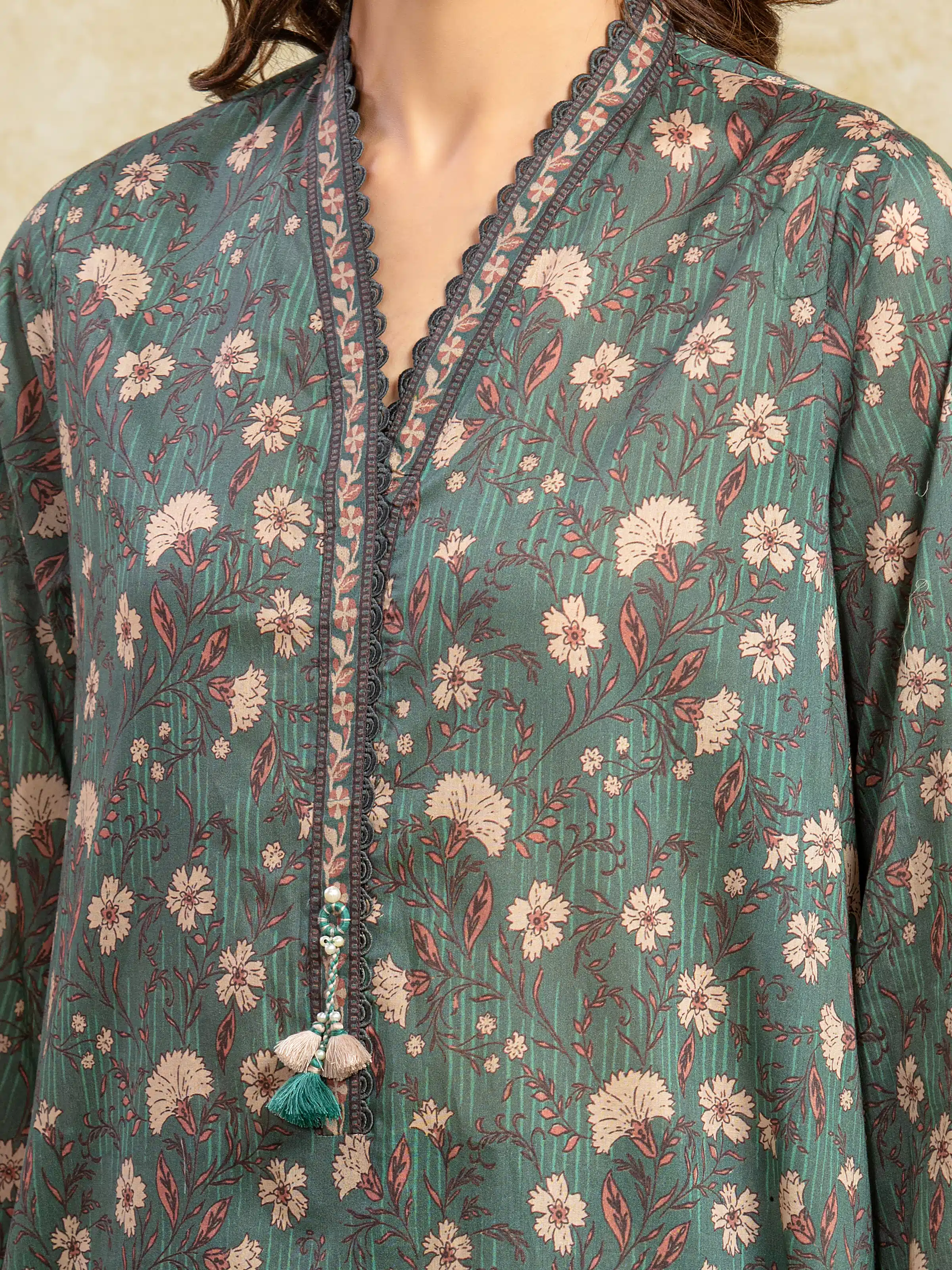 Unstitched Printed Khaddar Suit - EWU5A3-36104-3P - Image 4