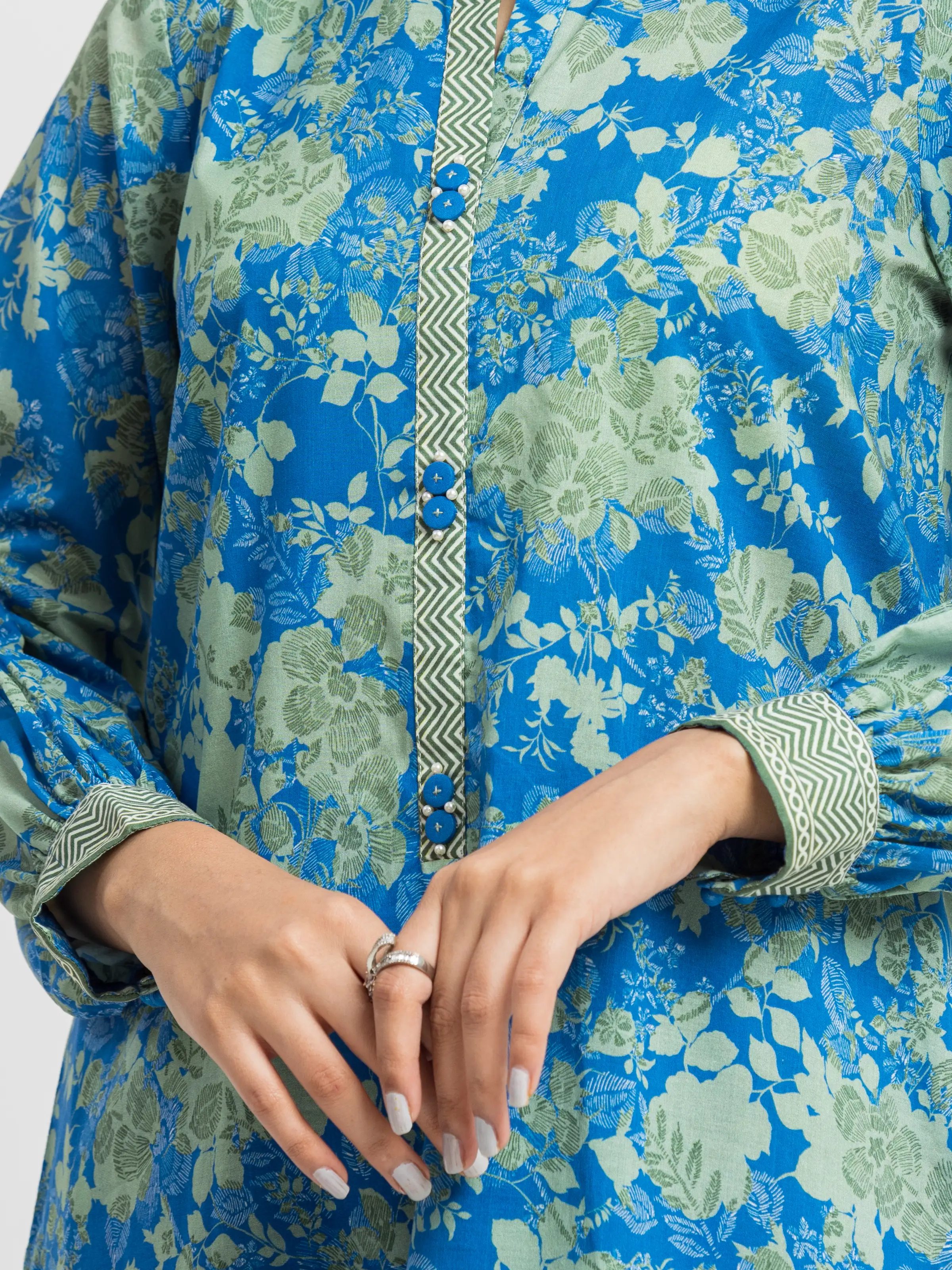 Unstitched Printed Cambric Shirt Trouser - EWU24A2-28555ST - Image 4