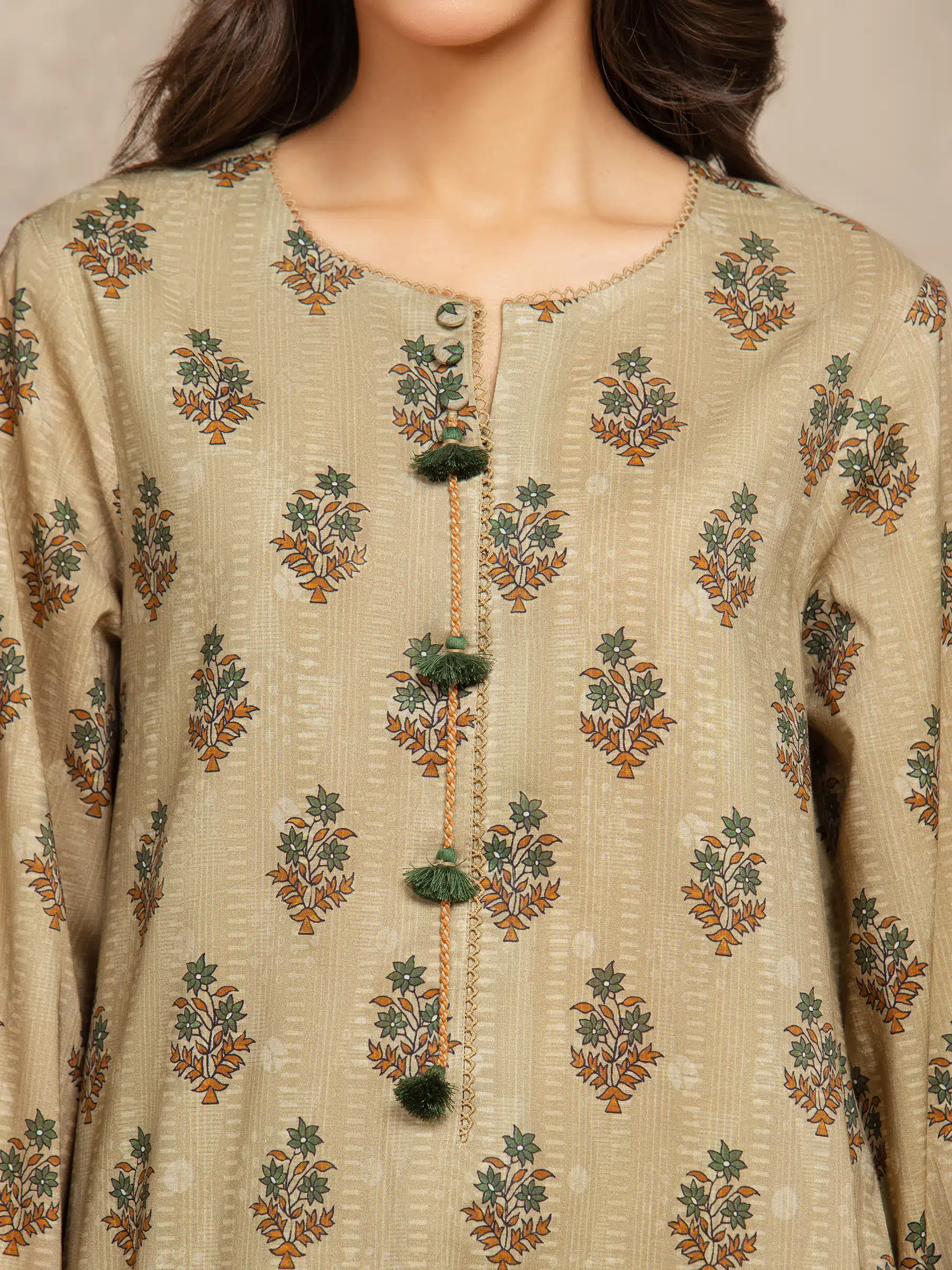 Unstitched Printed Khaddar Suit - EWU5M3-040-3P - Image 3