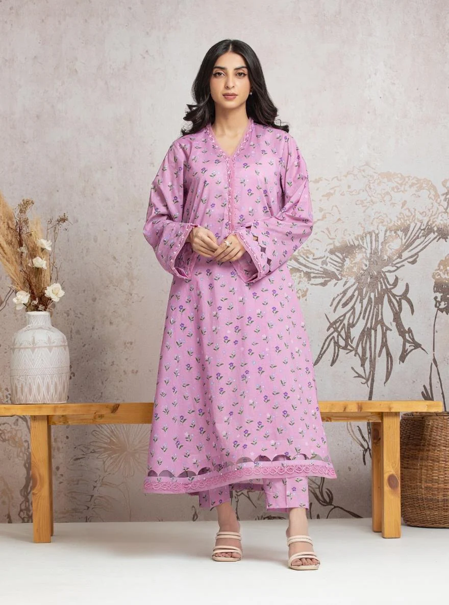 Unstitched Printed Cambric Shirt - EWU24M2-010S
