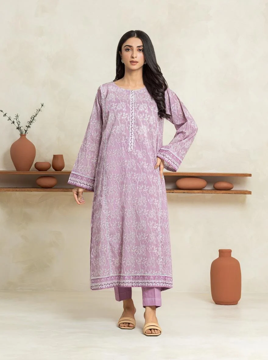 Unstitched Printed Lawn Shirt Trouser - EWU24A1-29134ST