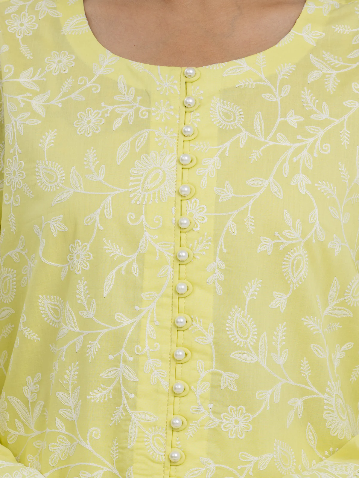 Unstitched Embroidered Cambric Shirt Trouser - EWU24V2-28628ST - Image 2
