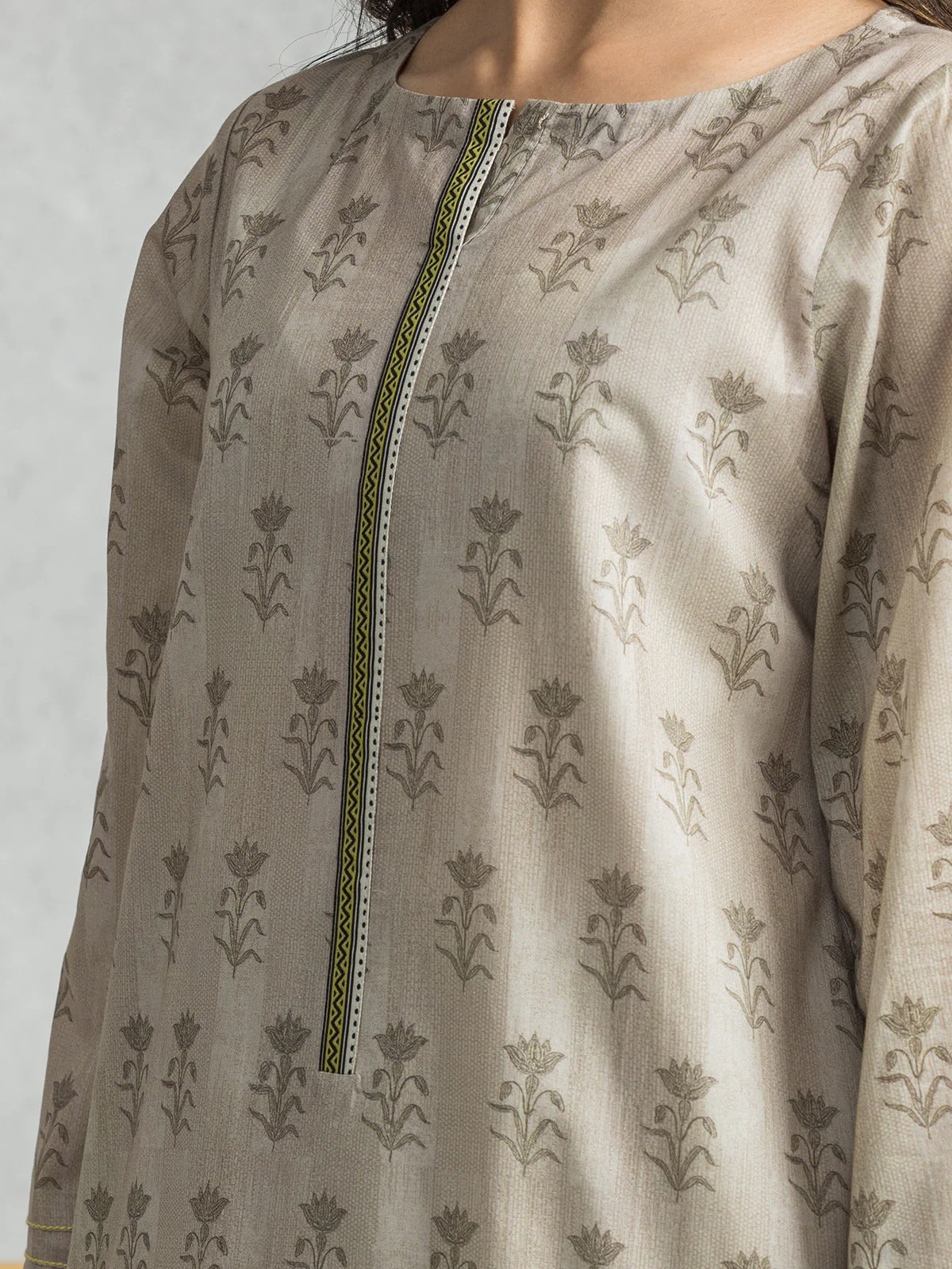 Unstitched Printed Lawn Shirt Dupatta - EWU24A1-28343SD - Image 2