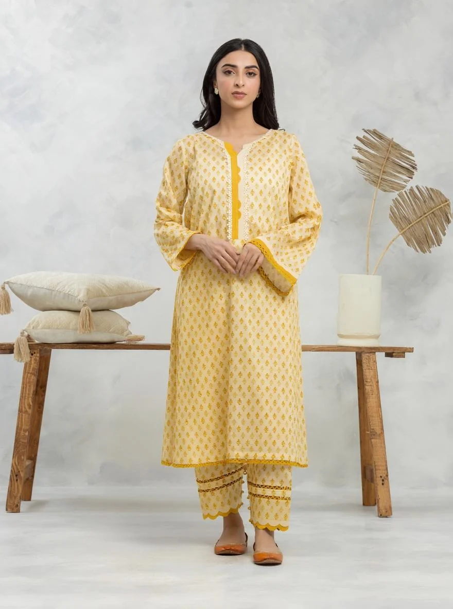 Unstitched Printed Lawn Shirt - EWU24A1-29012S
