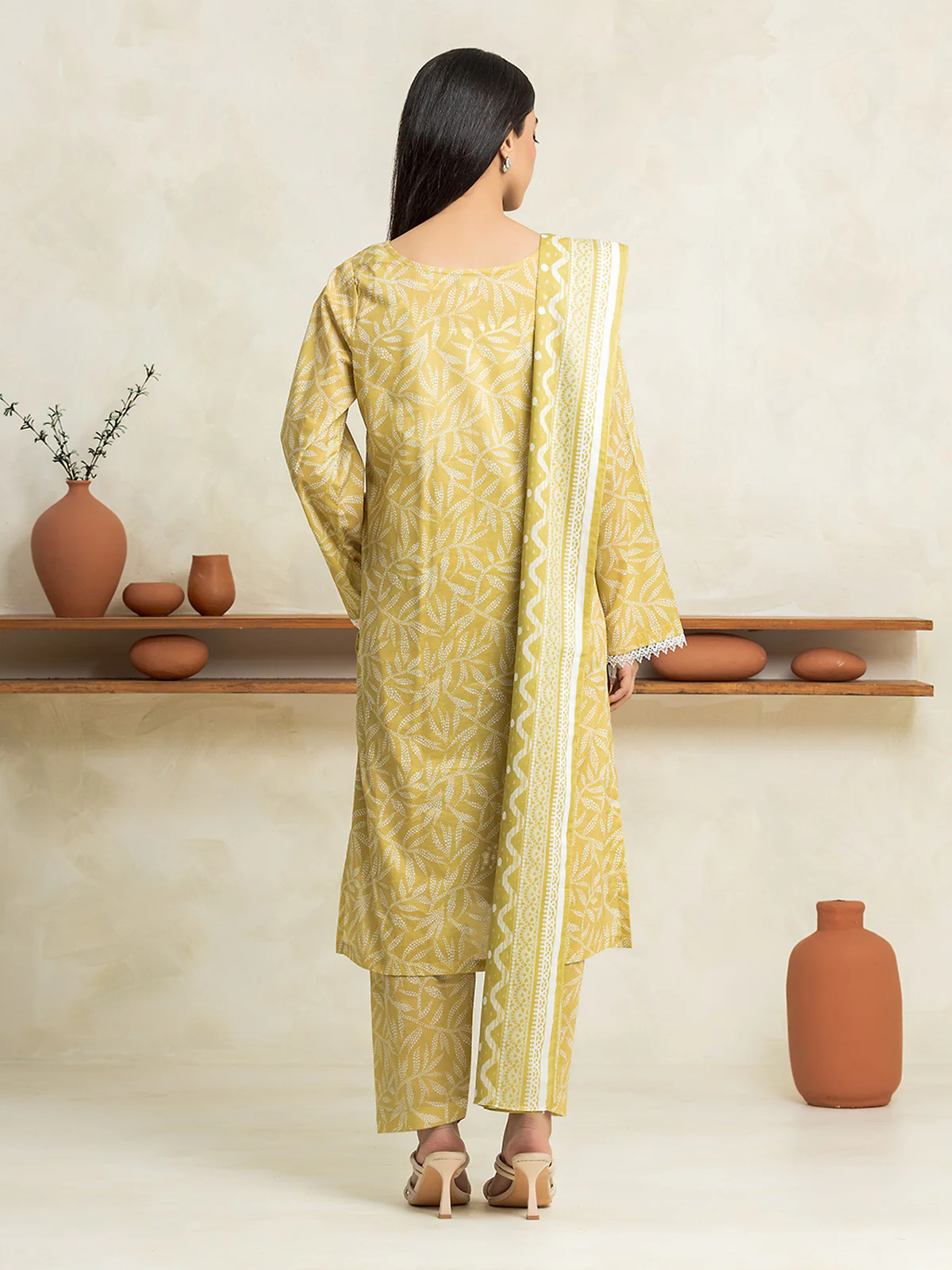 Unstitched Printed Lawn Shirt Dupatta - EWU24A1-29027SD - Image 5
